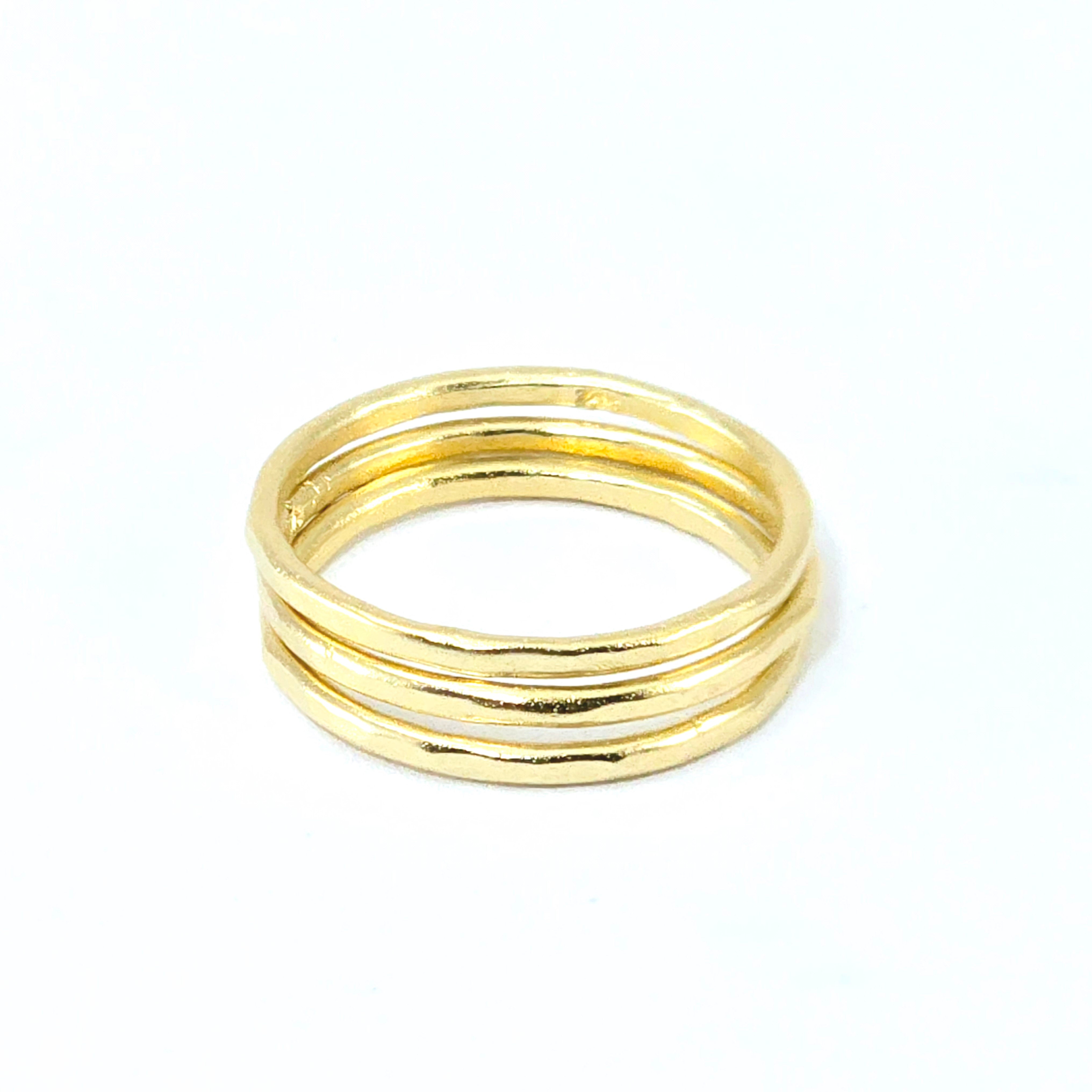 טבעת עדינה פשוטה זהב