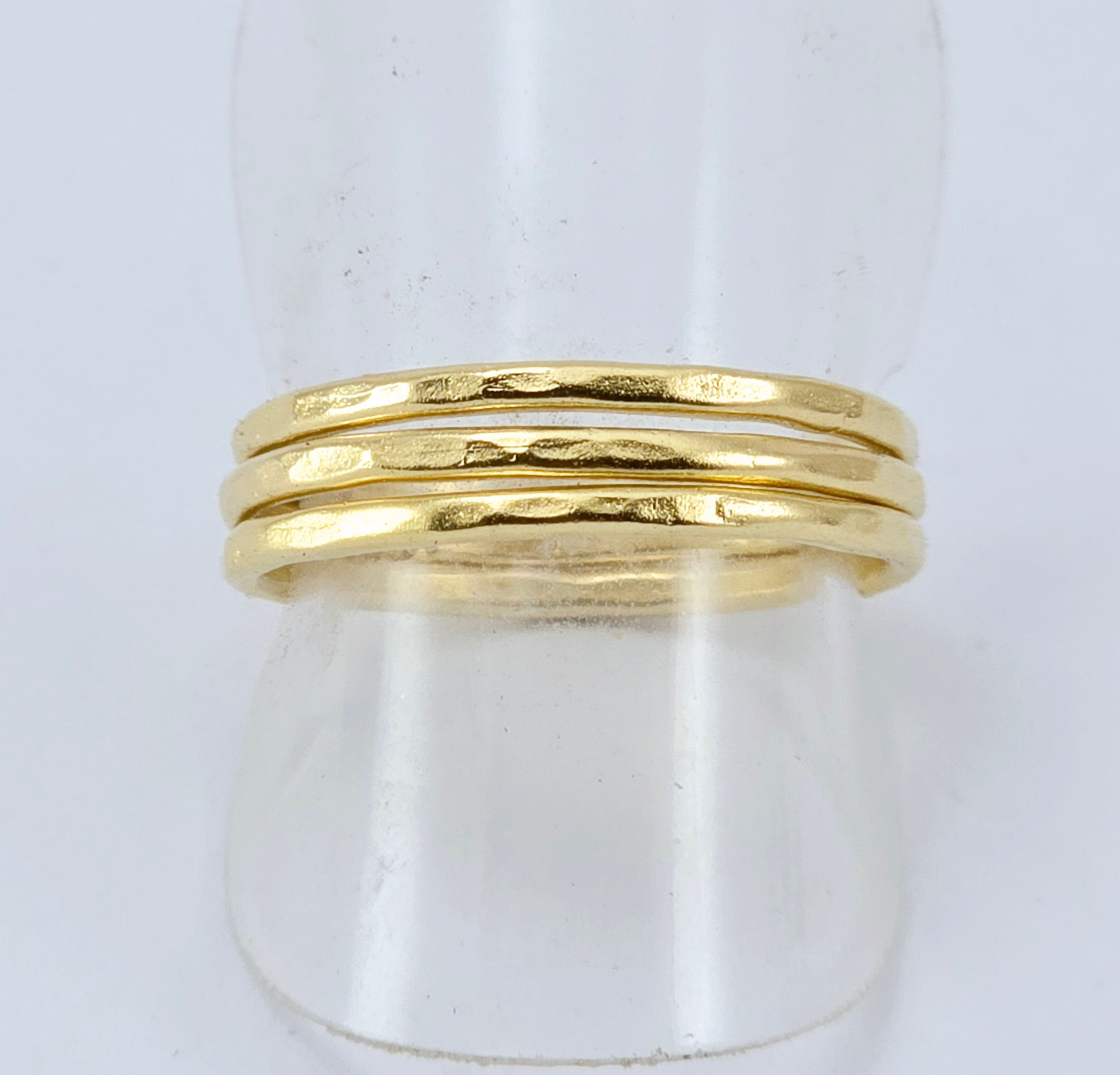 טבעת עדינה פשוטה זהב