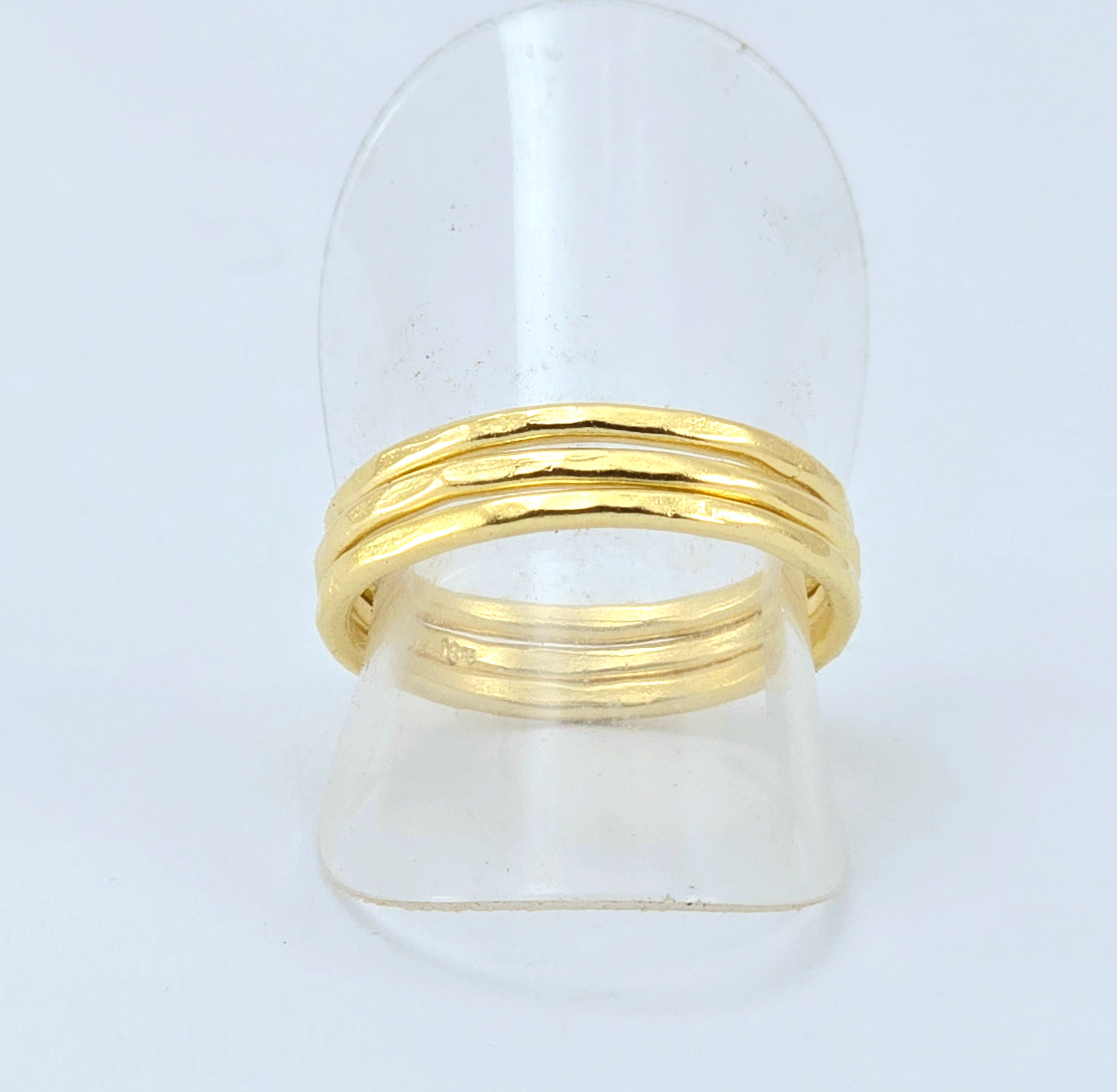 טבעת עדינה פשוטה זהב