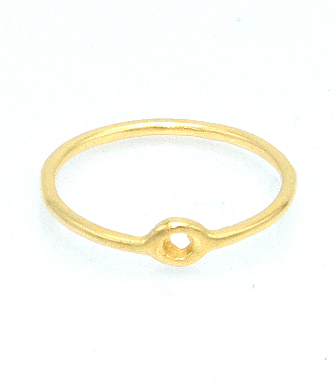 טבעת דקה זהב עיגול קטן
