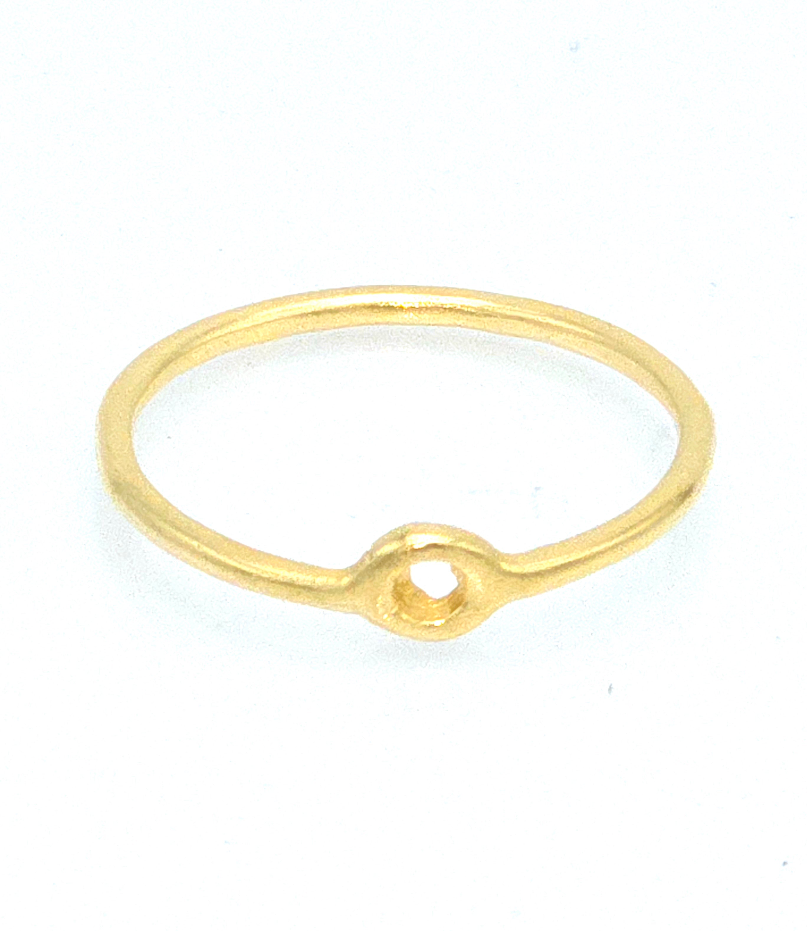 טבעת דקה זהב עיגול קטן