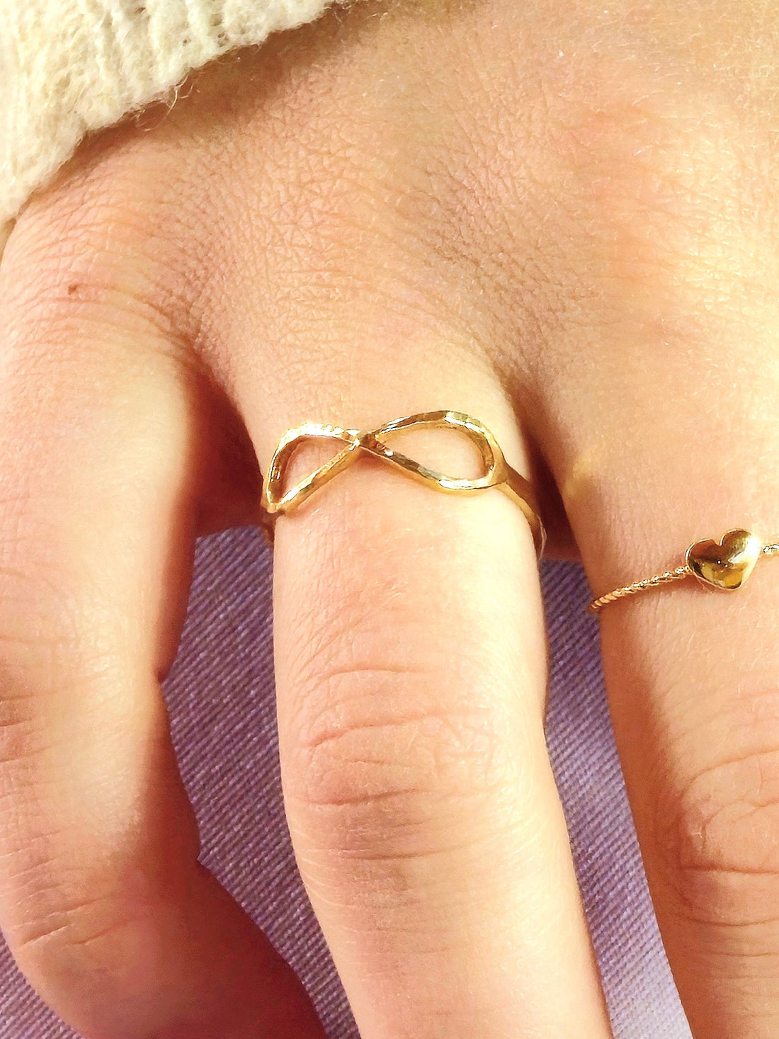 טבעת אינפיניטי זהב 14 קראט