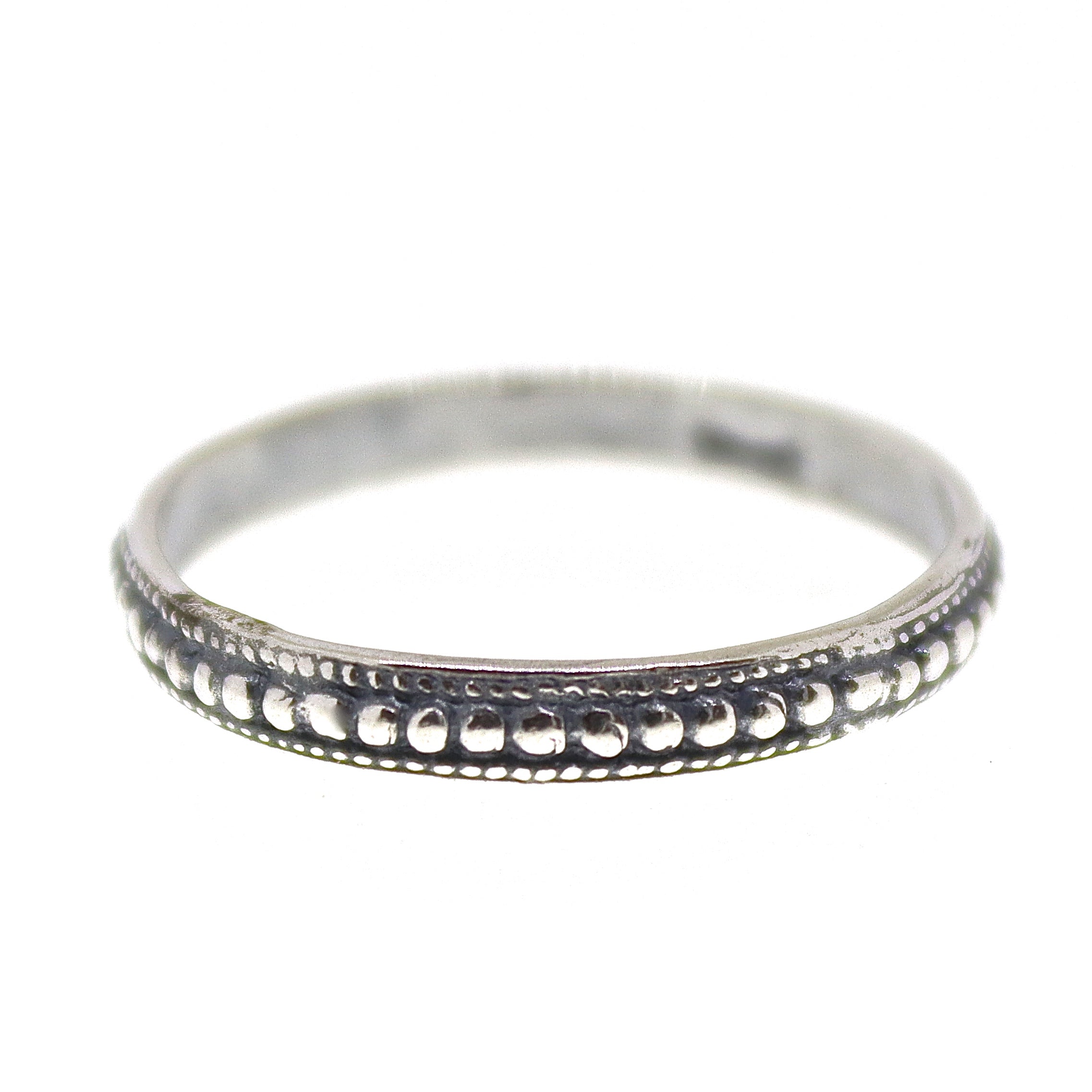 טבעת נקודות כסף 925