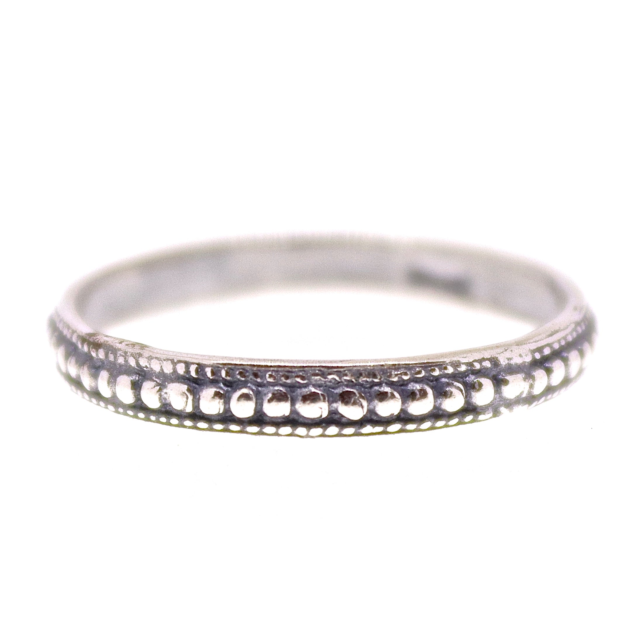 טבעת נקודות כסף 925