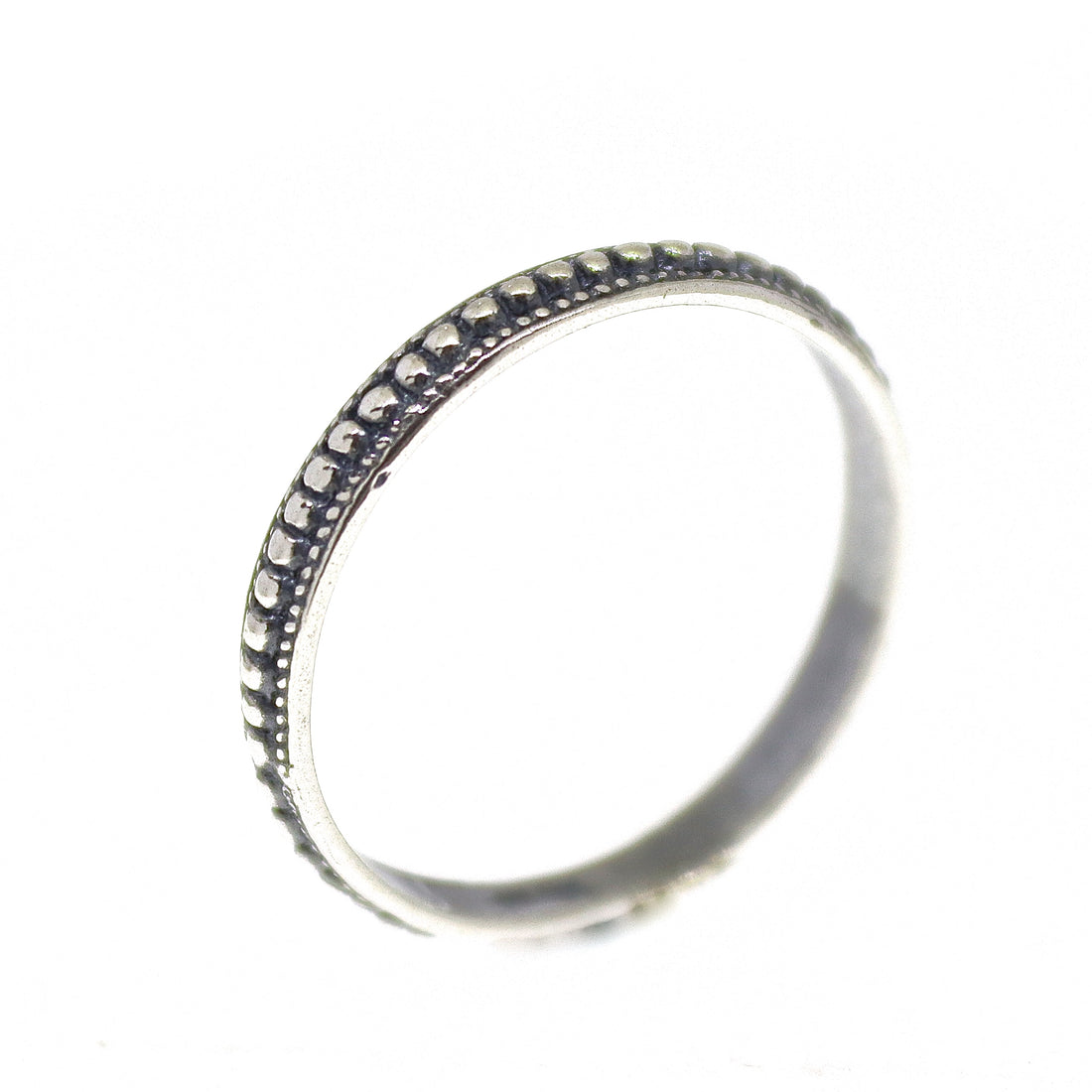 טבעת נקודות כסף 925