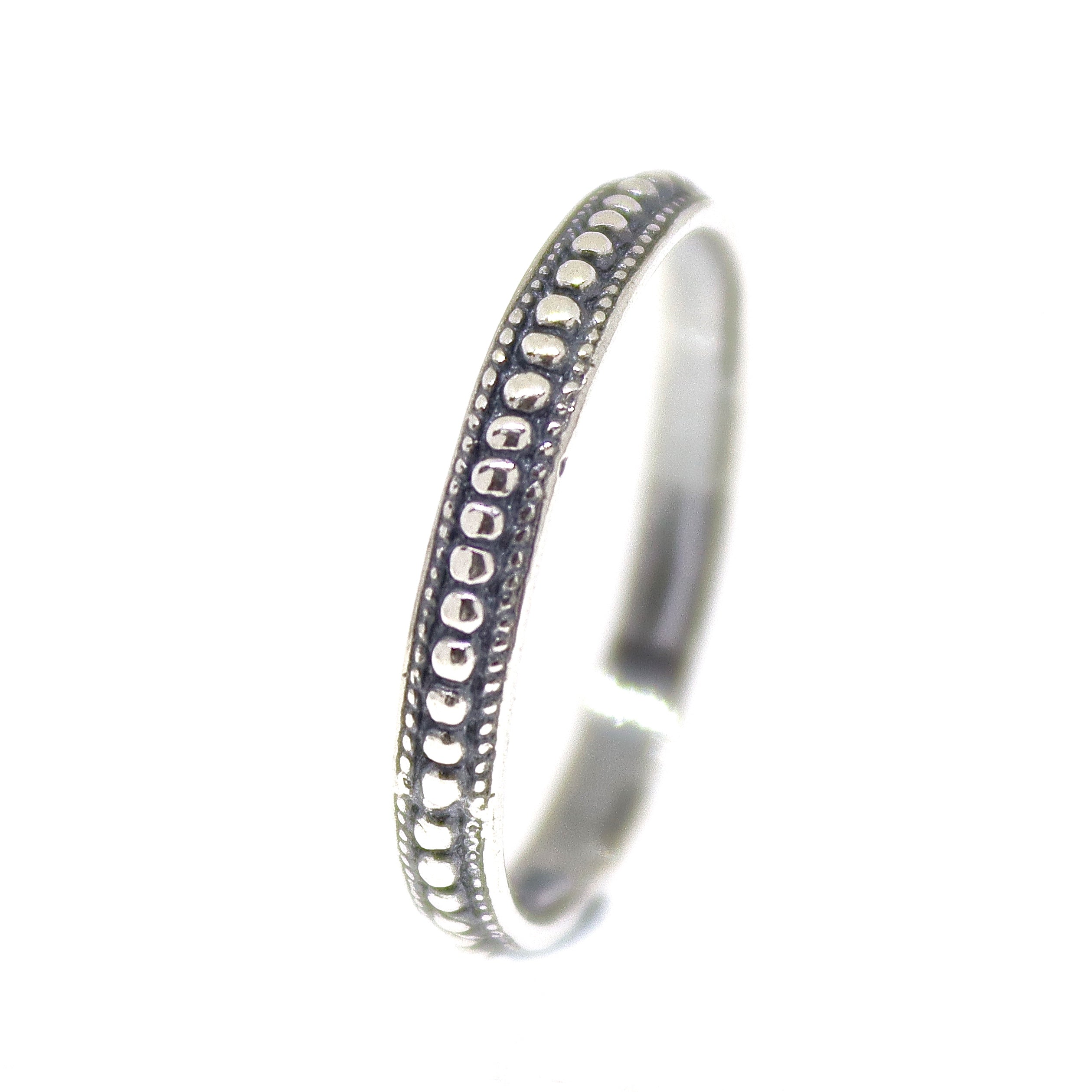 טבעת נקודות כסף 925