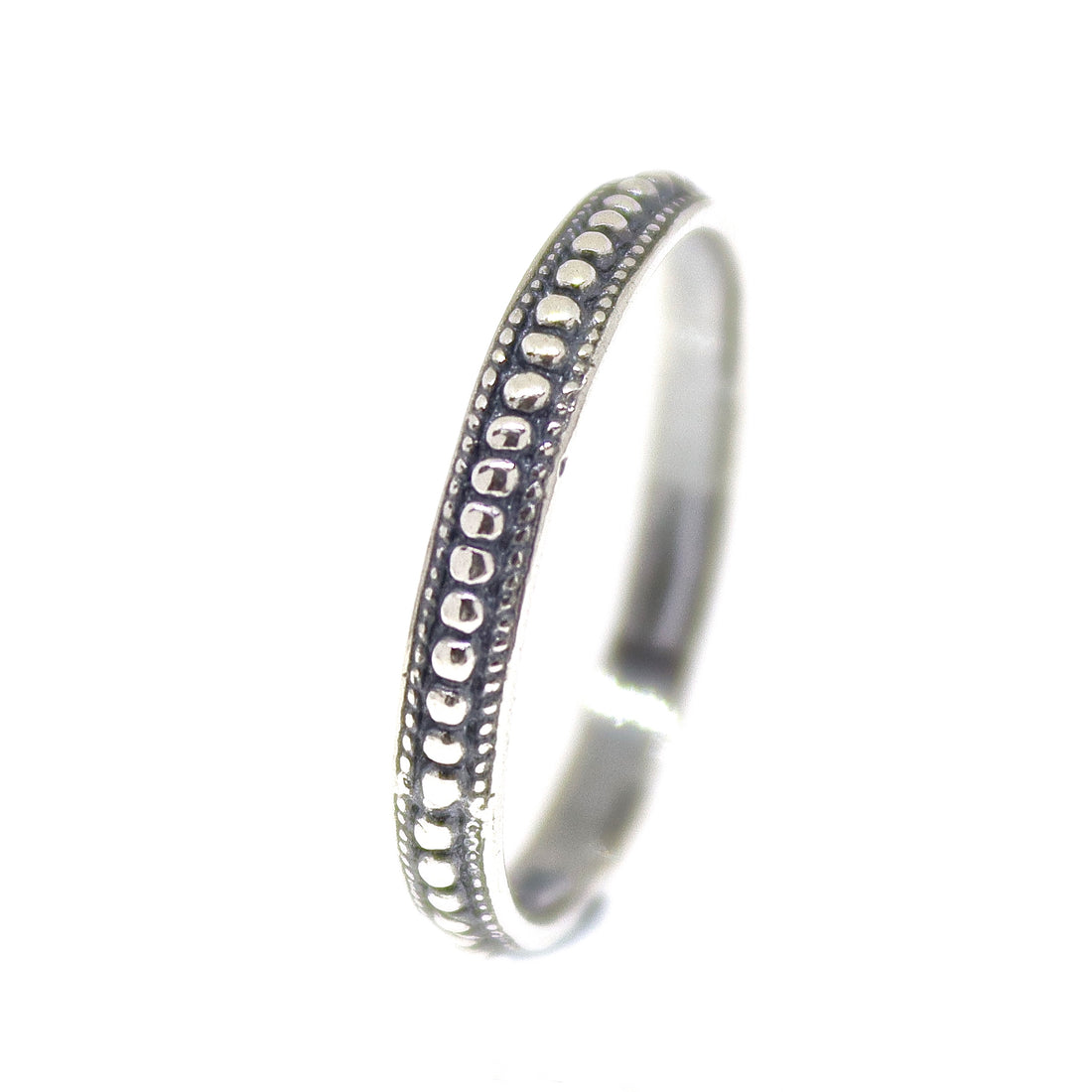 טבעת נקודות כסף 925