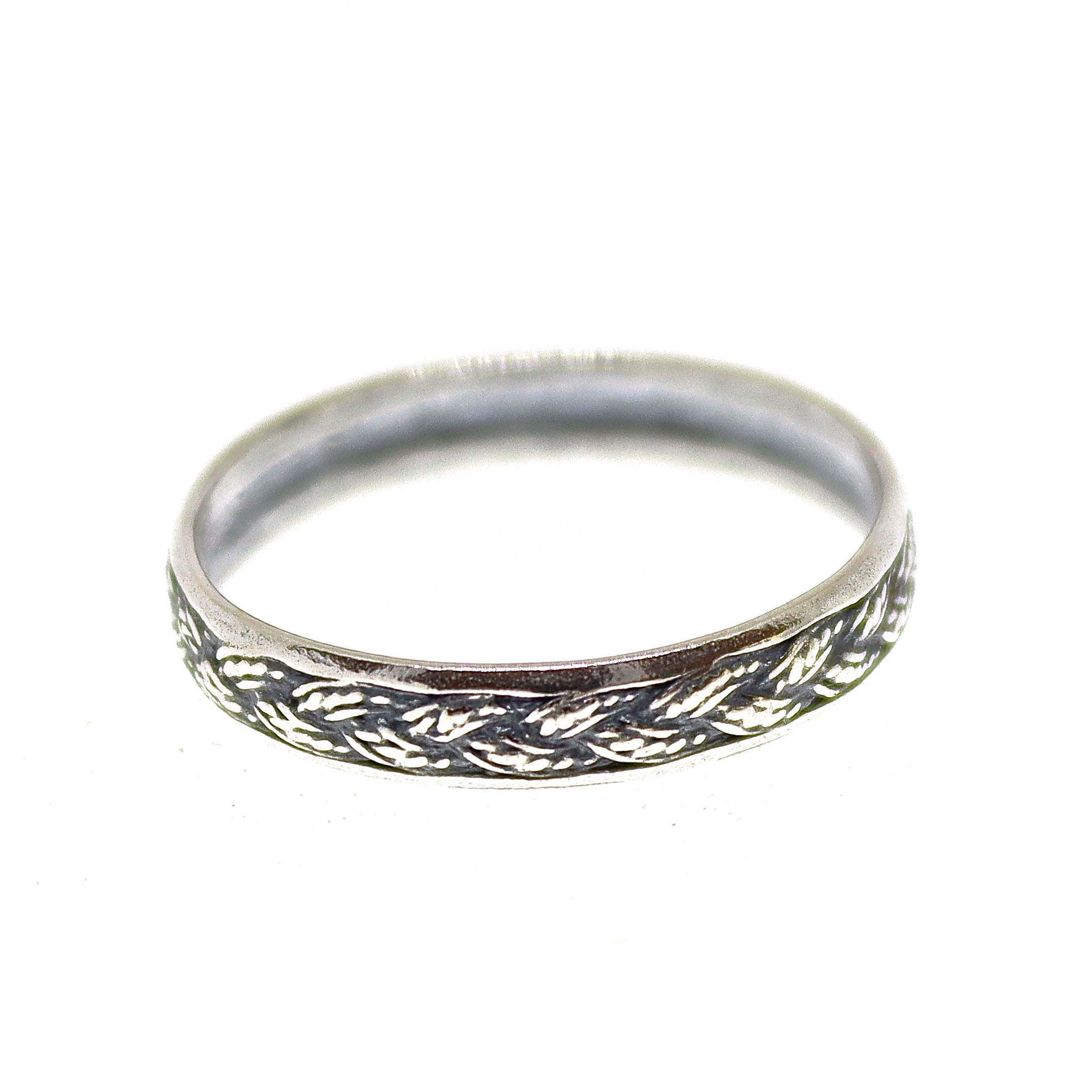 טבעת צמה כסף 925