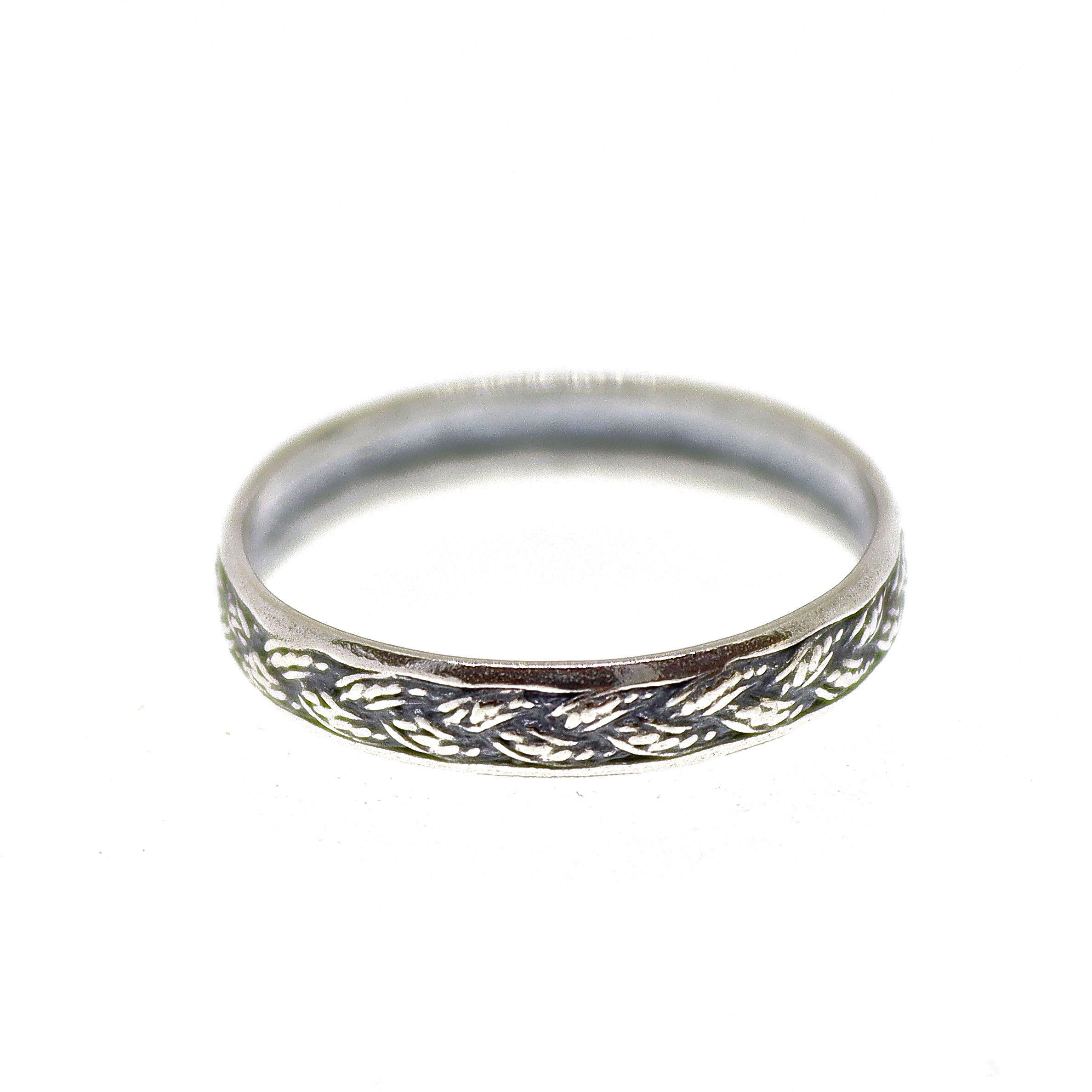 טבעת צמה כסף 925