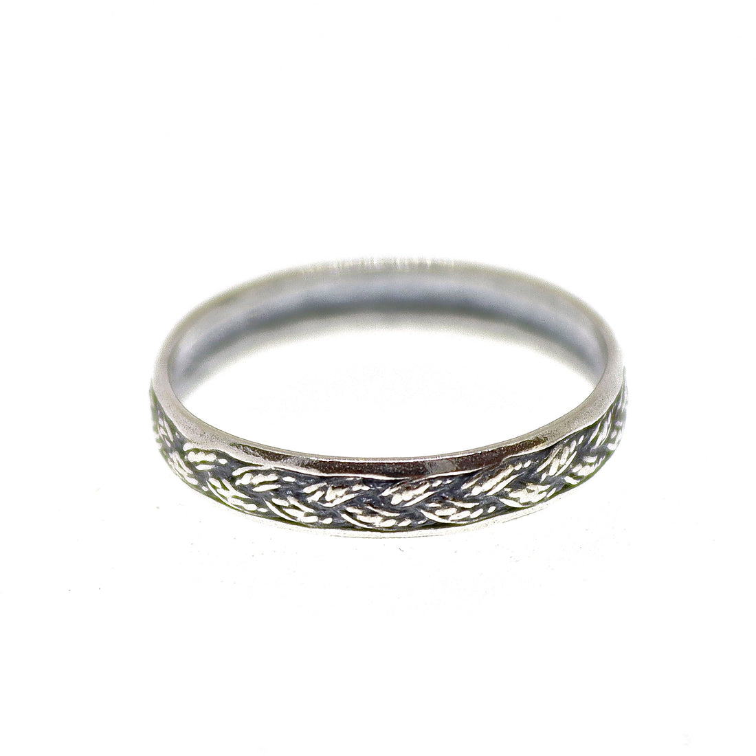 טבעת צמה כסף 925