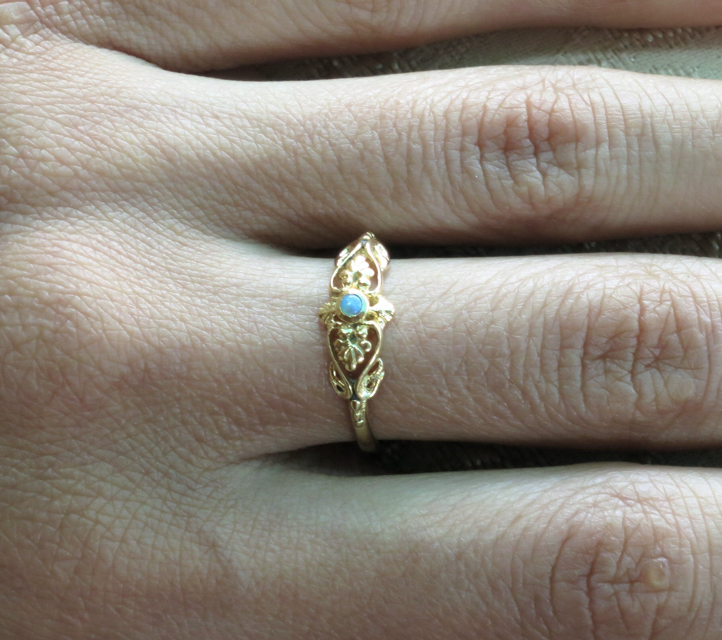 טבעת זהב ויקטוריאנית 14 קראט, טבעת זהב זירקוניה, טבעת זהב לב ייחודית