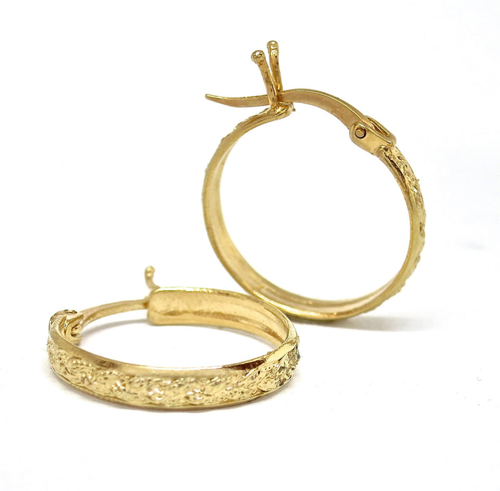 עגילי חישוק קלועים מזהב לנשים, עגילי חישוק בסגנון וינטג', חישוקים עגולים, עגילים יומיומיים, עגילי חישוק קלאסיים