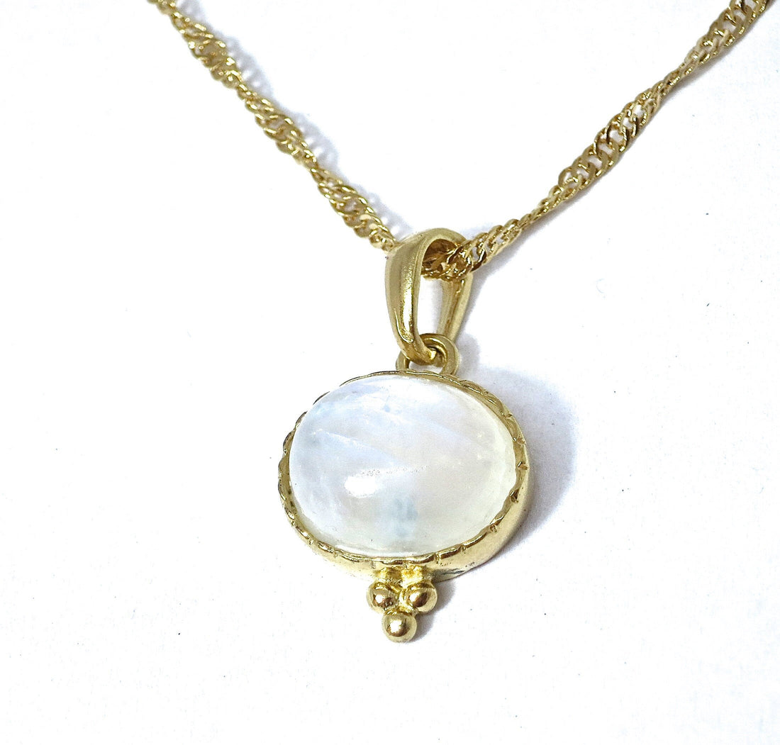 שרשרת זהב מונסטון, שרשרת זהב מלא 14 קראט משובצת באבן מונסטון לנשים