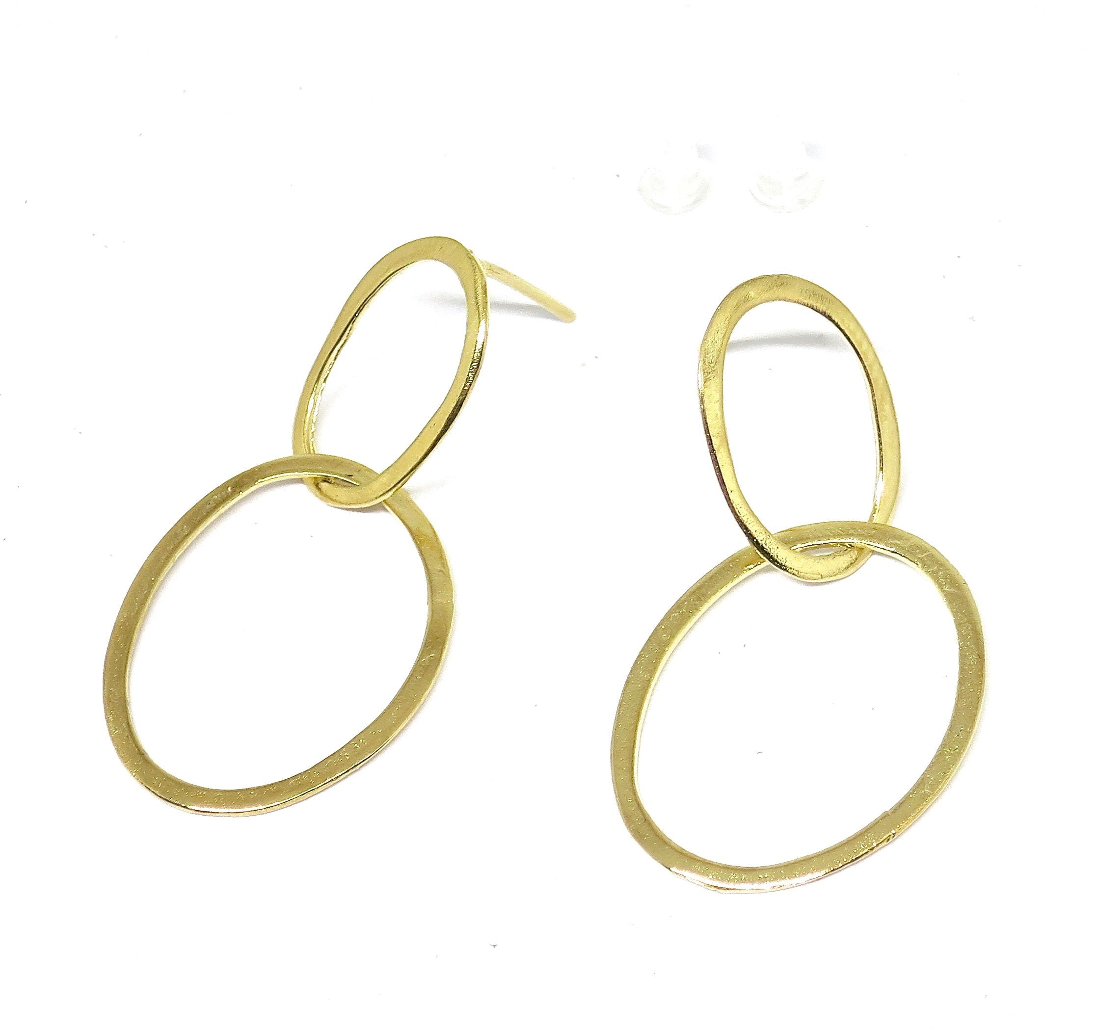 עגילי חישוק זהב מלא 14 קראט: עגילי חישוק מודרניים