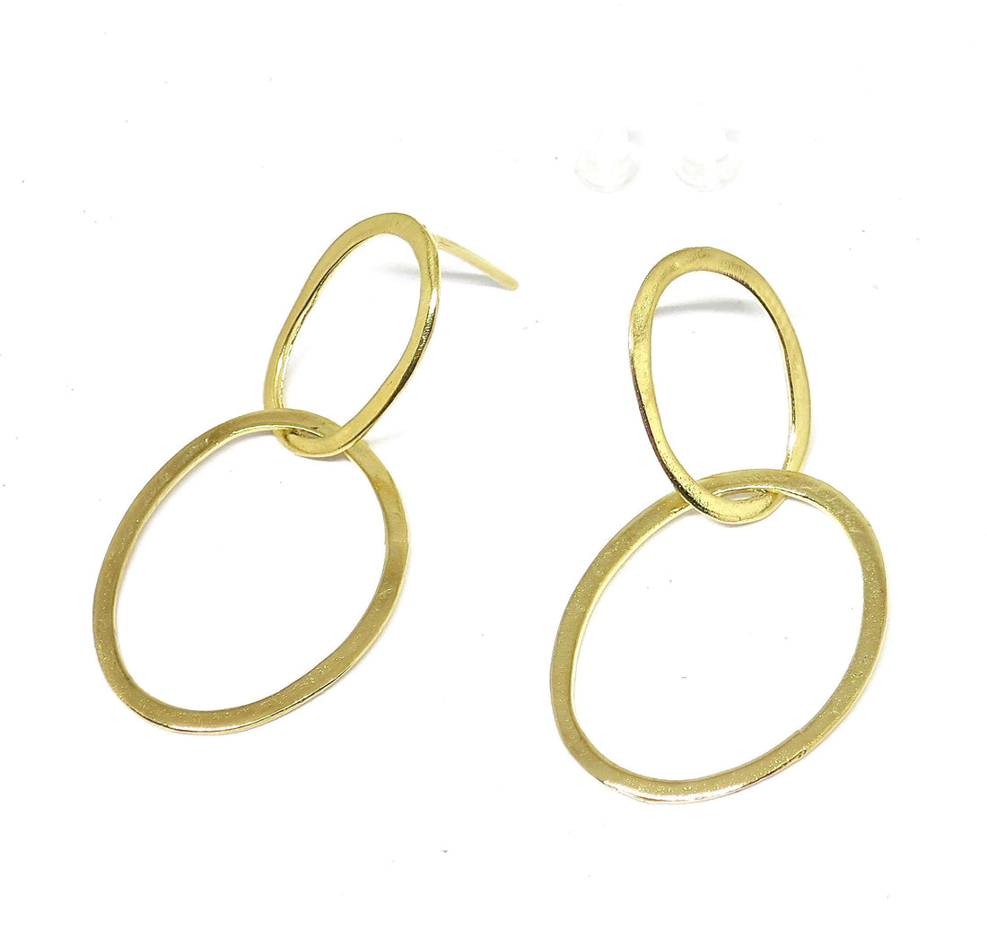 עגילי חישוק זהב מלא 14 קראט: עגילי חישוק מודרניים