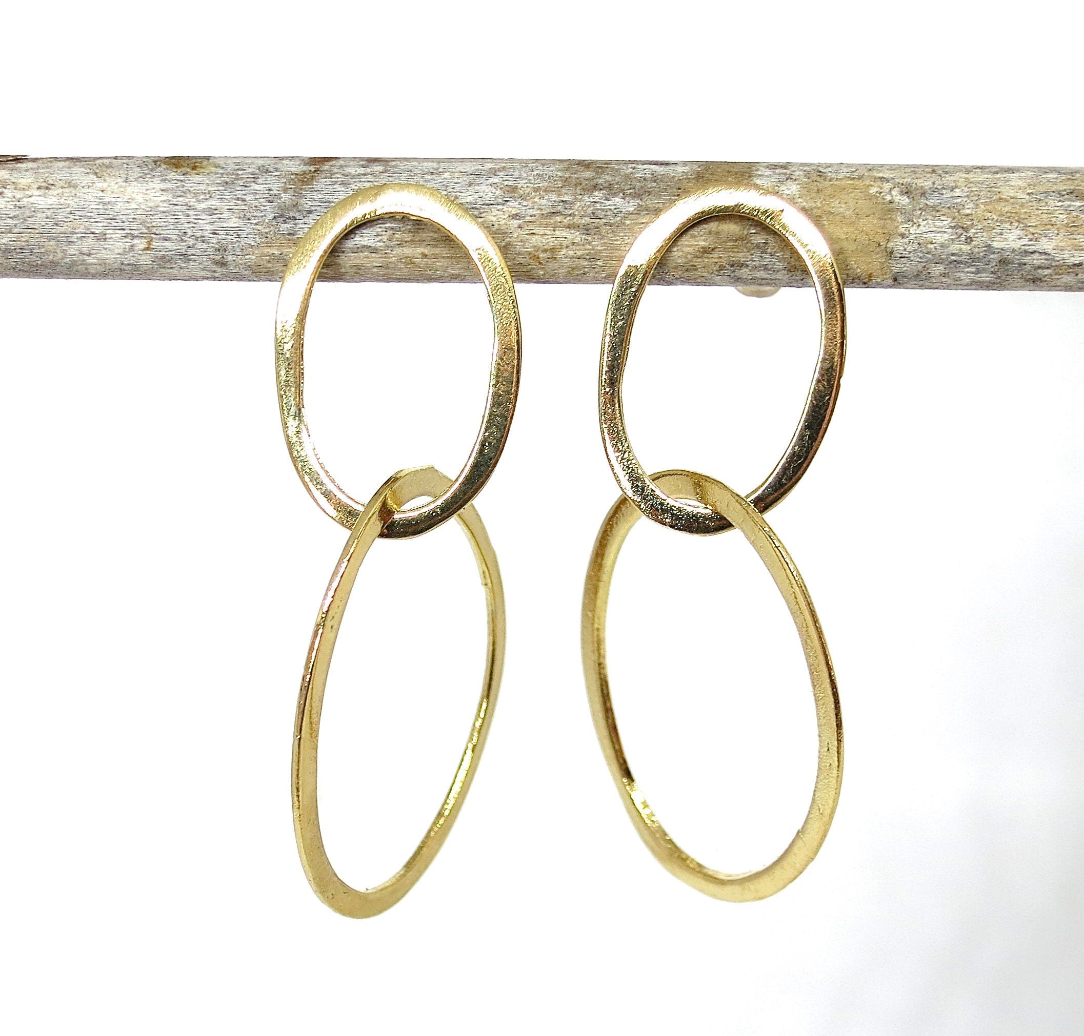 עגילי חישוק זהב מלא 14 קראט: עגילי חישוק מודרניים