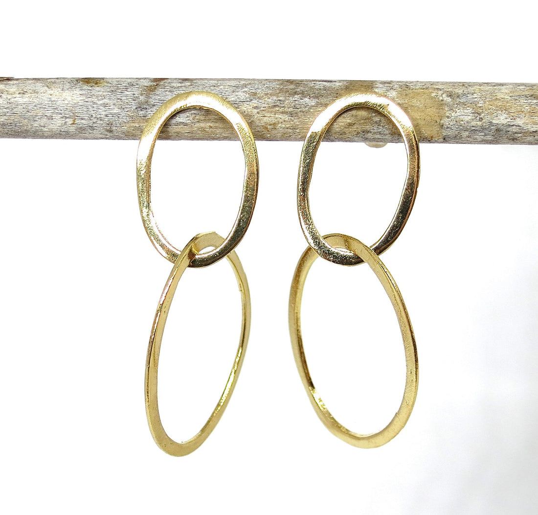 עגילי חישוק זהב מלא 14 קראט: עגילי חישוק מודרניים
