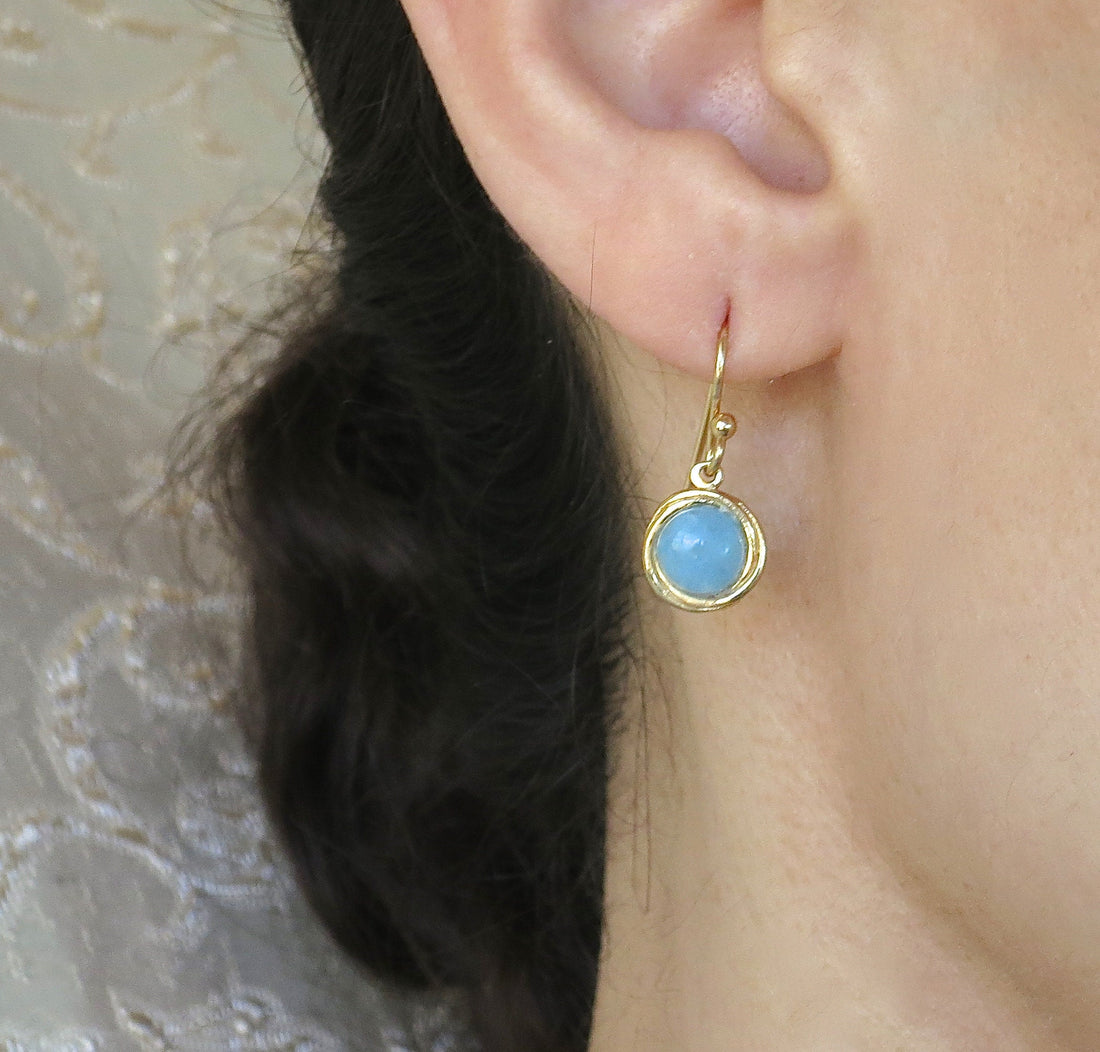 סט תכשיטי אופל, עגילים ושרשרת, סט עגילים ושרשרת מזהב לבן אופל