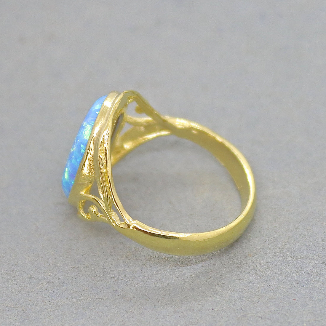 טבעת זהב אופל, טבעת סוליטר ויקטוריאנית בעבודת יד