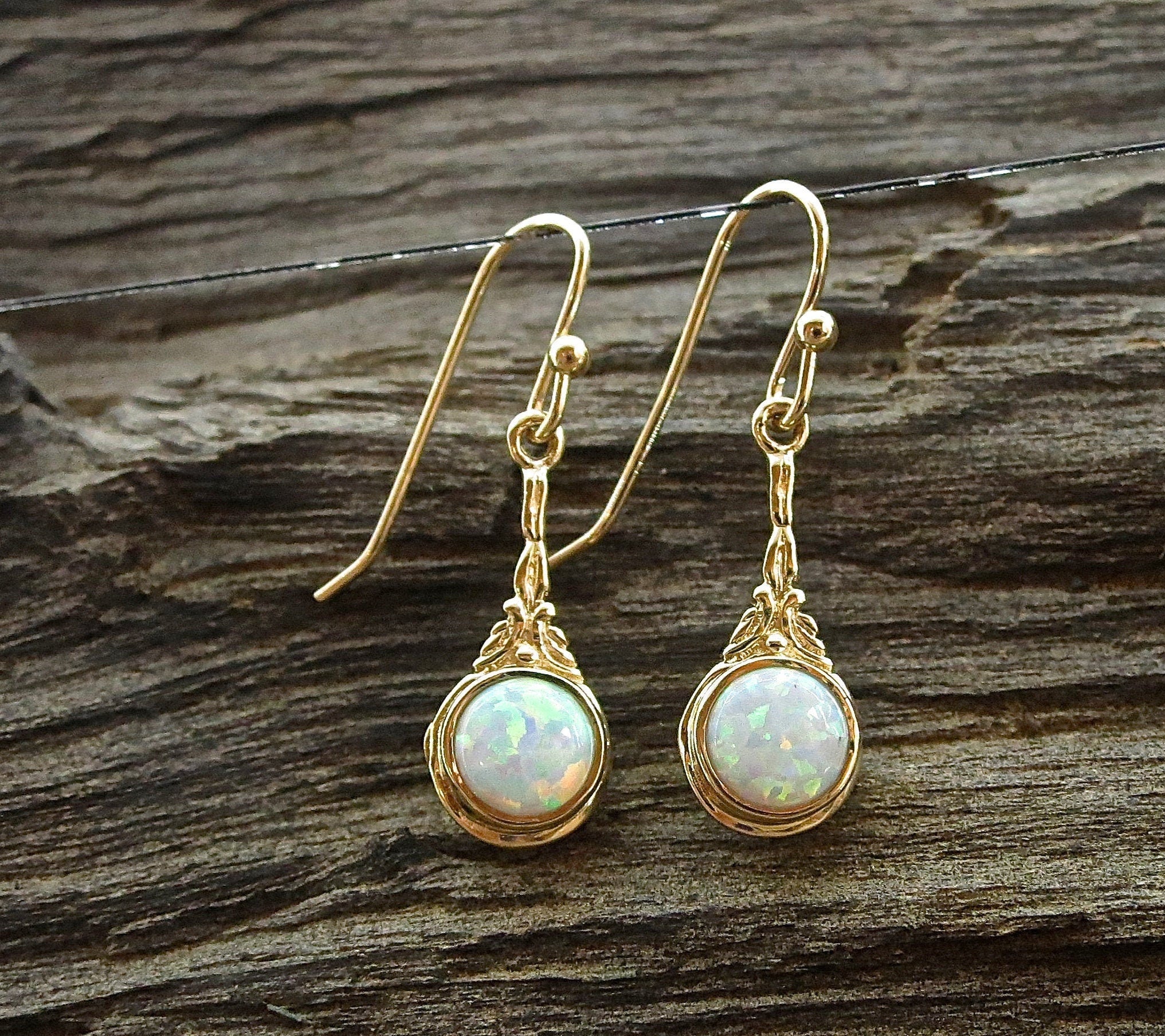 עגילי זהב אופל לנשים, עגילי זהב ויקטוריאניים