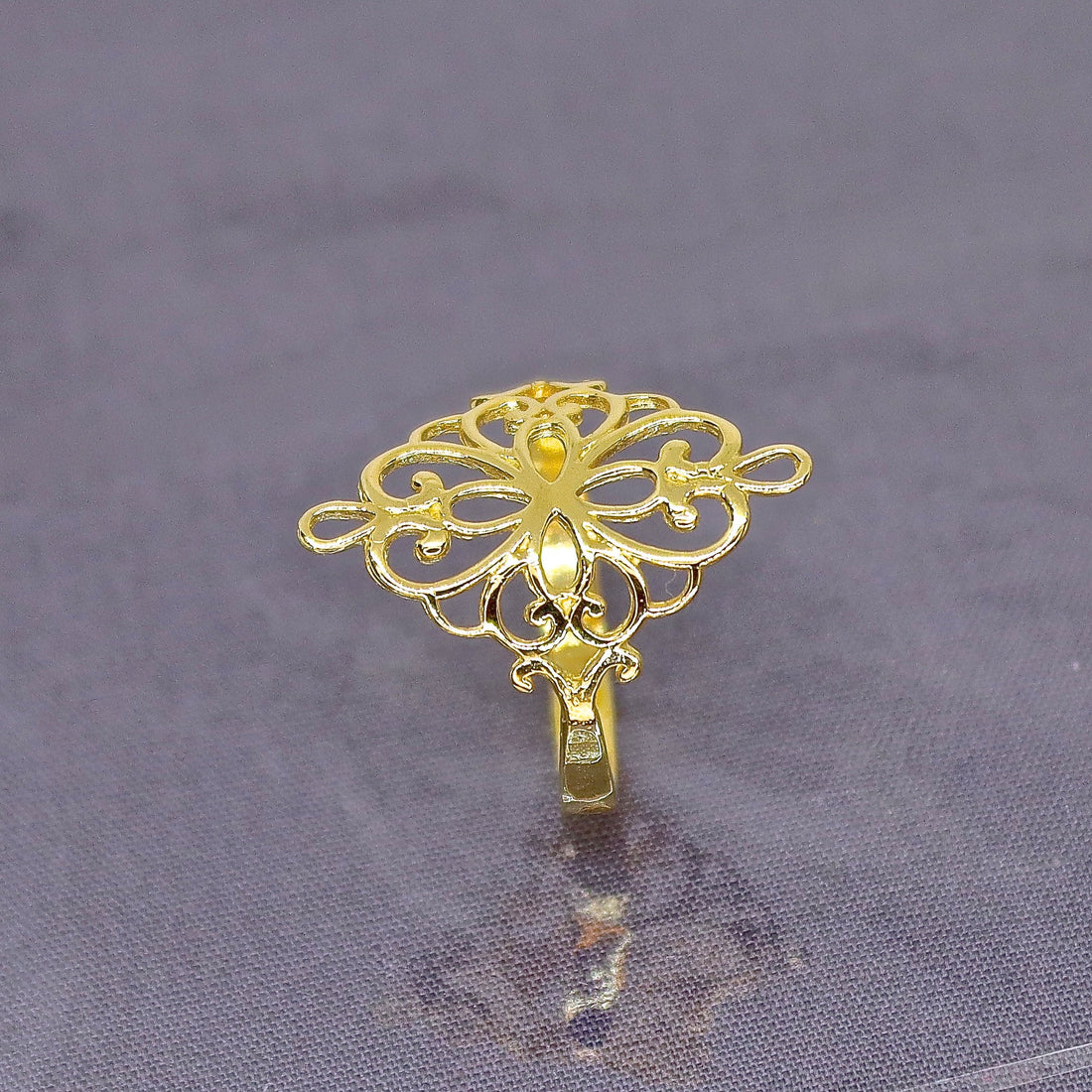 טבעת זהב פיליגרן בסגנון ויקטוריאני