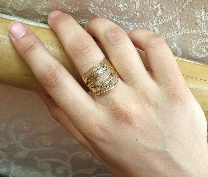 טבעת זהב, טבעת רב-טבעית, טבעת רחבה ועבה