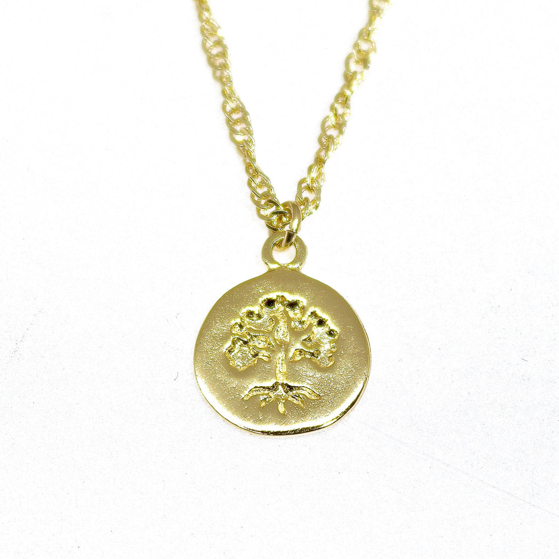 שרשרת תליון עץ החיים מזהב 14 קראט, תליון עץ משפחה זעיר מזהב 14 קראט