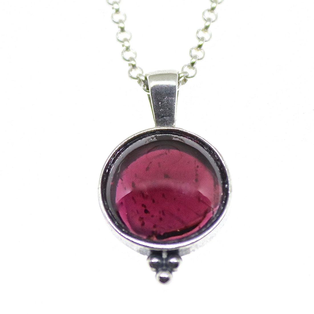 תליון שרשרת כסף סטרלינג אקוומרין, שרשרת אבני חן כחולות עגולות, מתנה עבורה