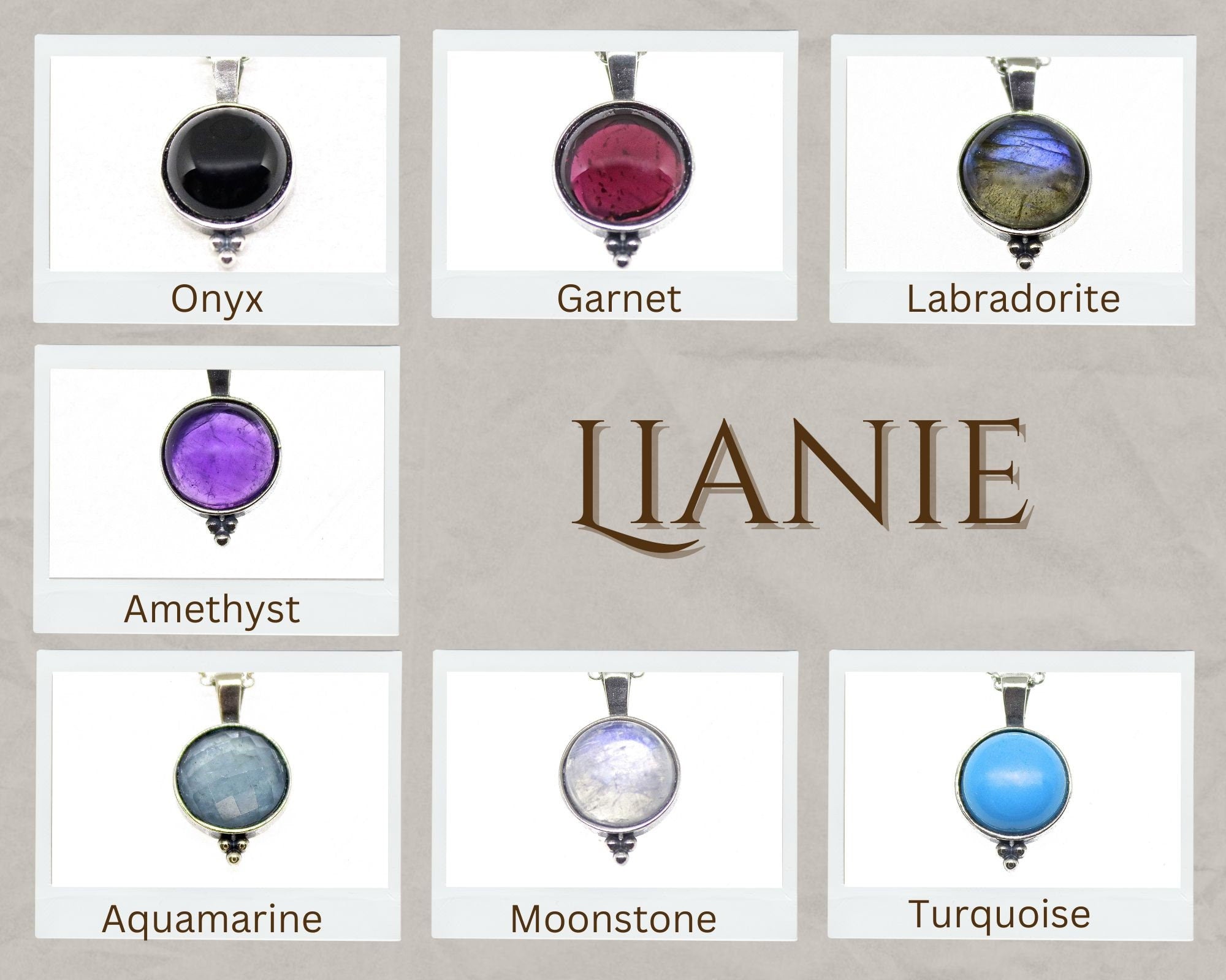 תליון שרשרת כסף סטרלינג אקוומרין, שרשרת אבני חן כחולות עגולות, מתנה עבורה