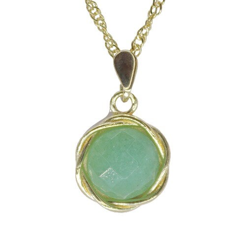 שרשרת תליון אופל זהב, תליון שרשרת אופל כחול