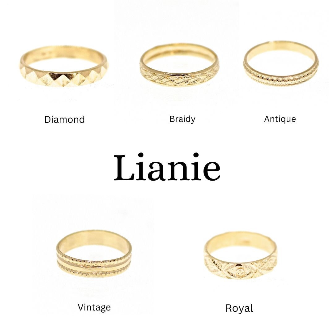 סט טבעות בוהמיות הניתנות לערום: טבעות בעלות טקסטורה ללבישה יומיומית