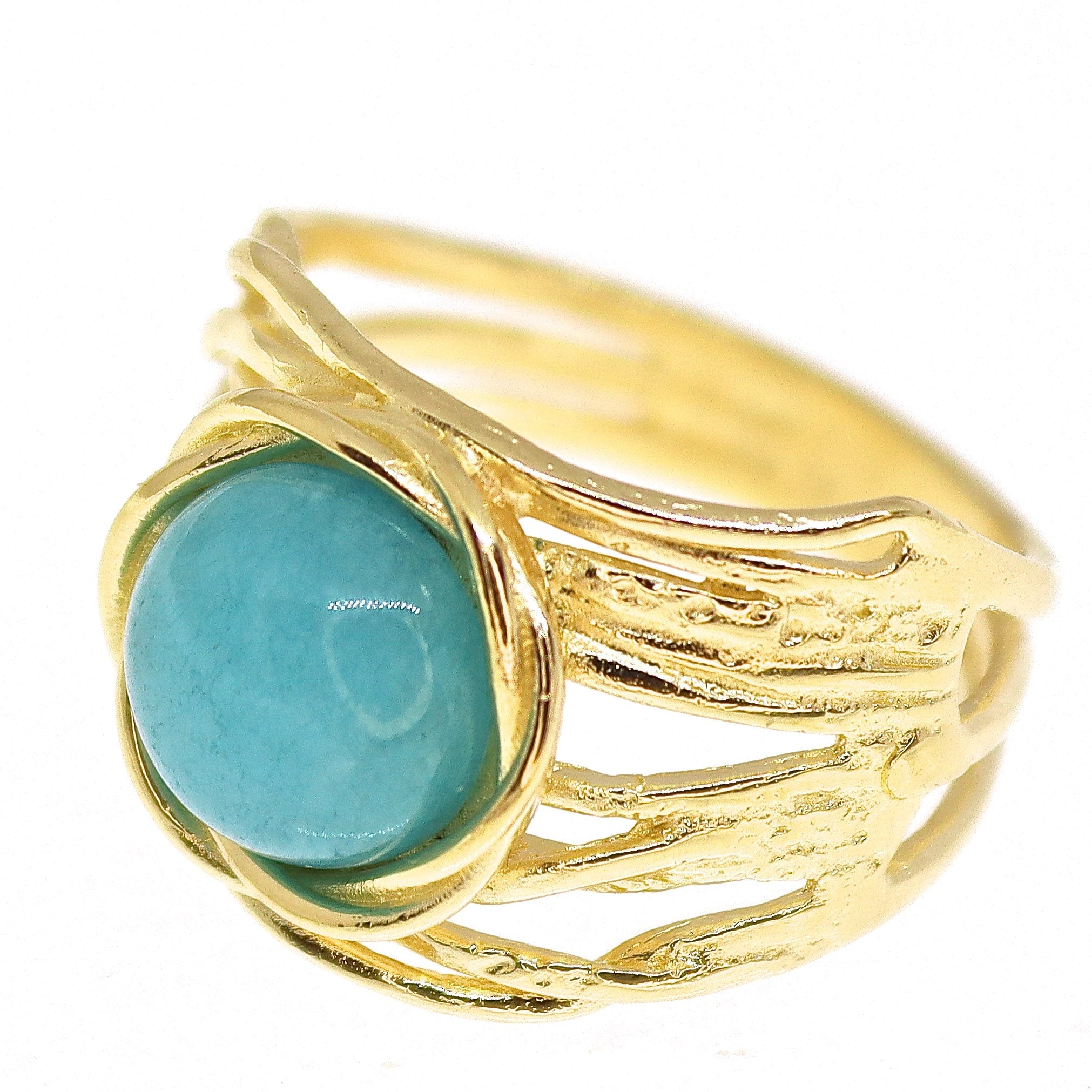 טבעת זהב רחבה אוניקס שחור