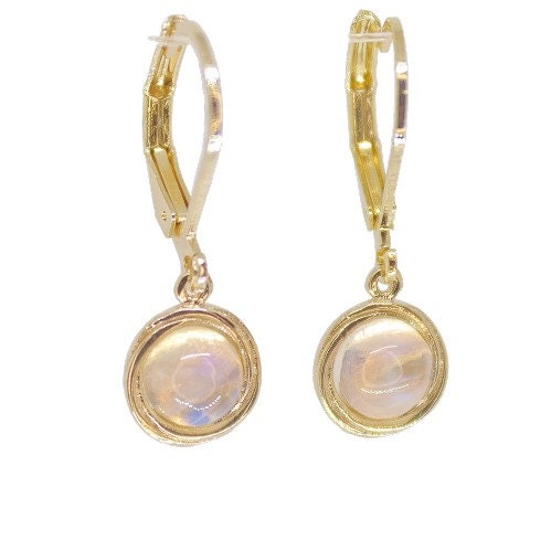 עגילי זהב שחורים 14 קראט, עגילי אוניקס מינימליסטיים, עגילי זהב ושחור, מתנה לה, רעיון למתנה ליום האם