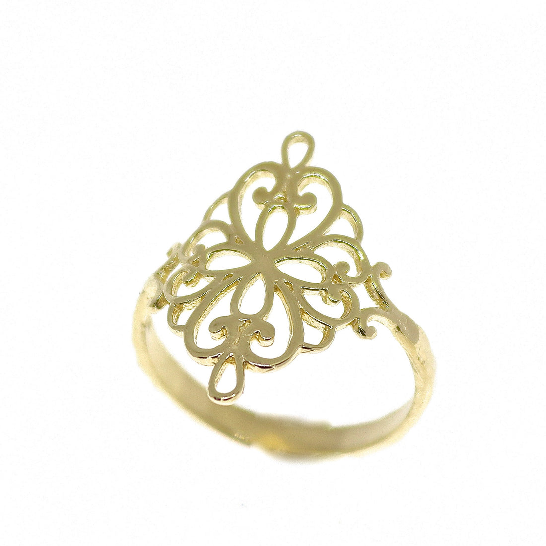 טבעת זהב ויקטוריאנית לנשים, טבעת ארוכה פיליגרן