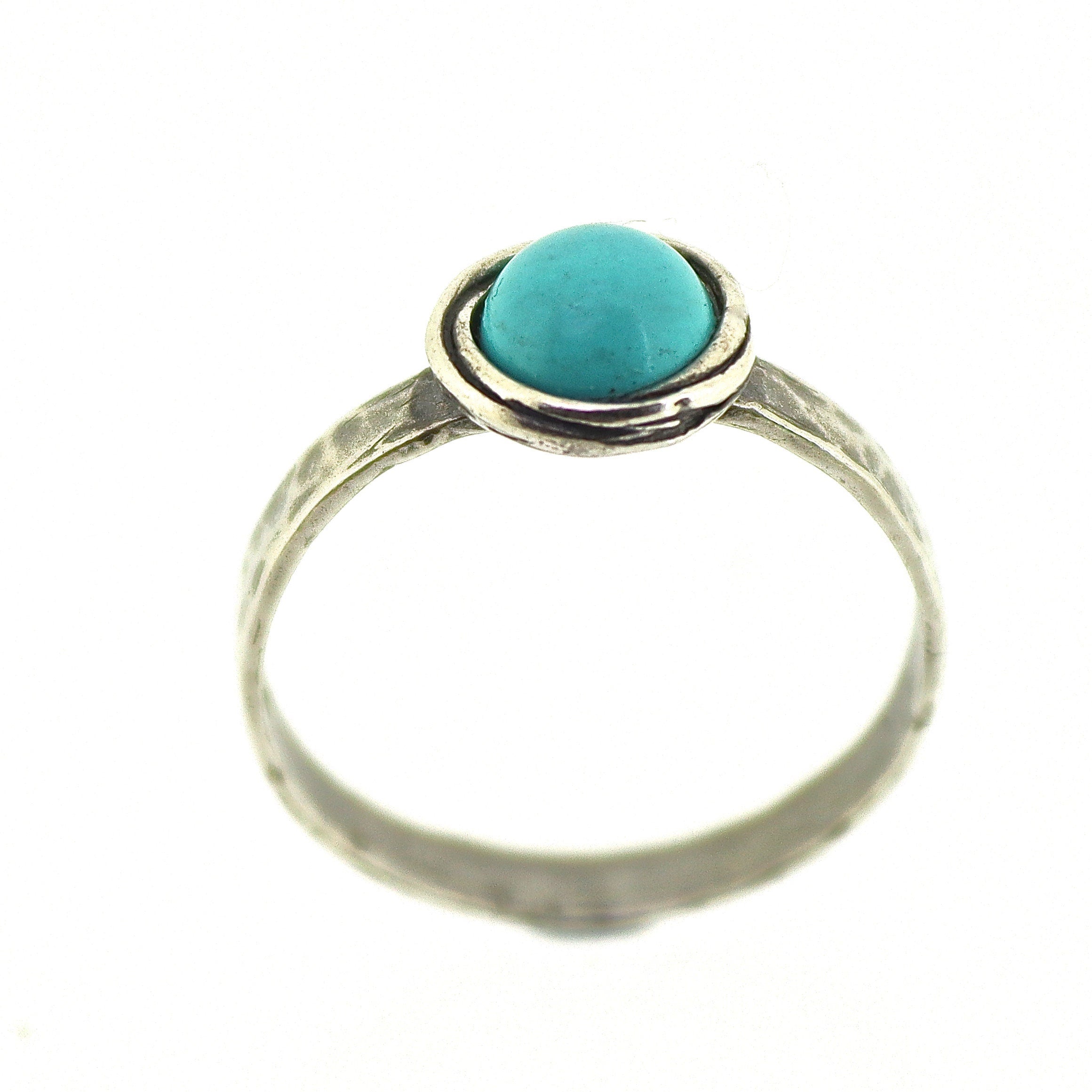 טבעת כסף סטרלינג אקוומרין - תכשיטים ייחודיים בעבודת יד