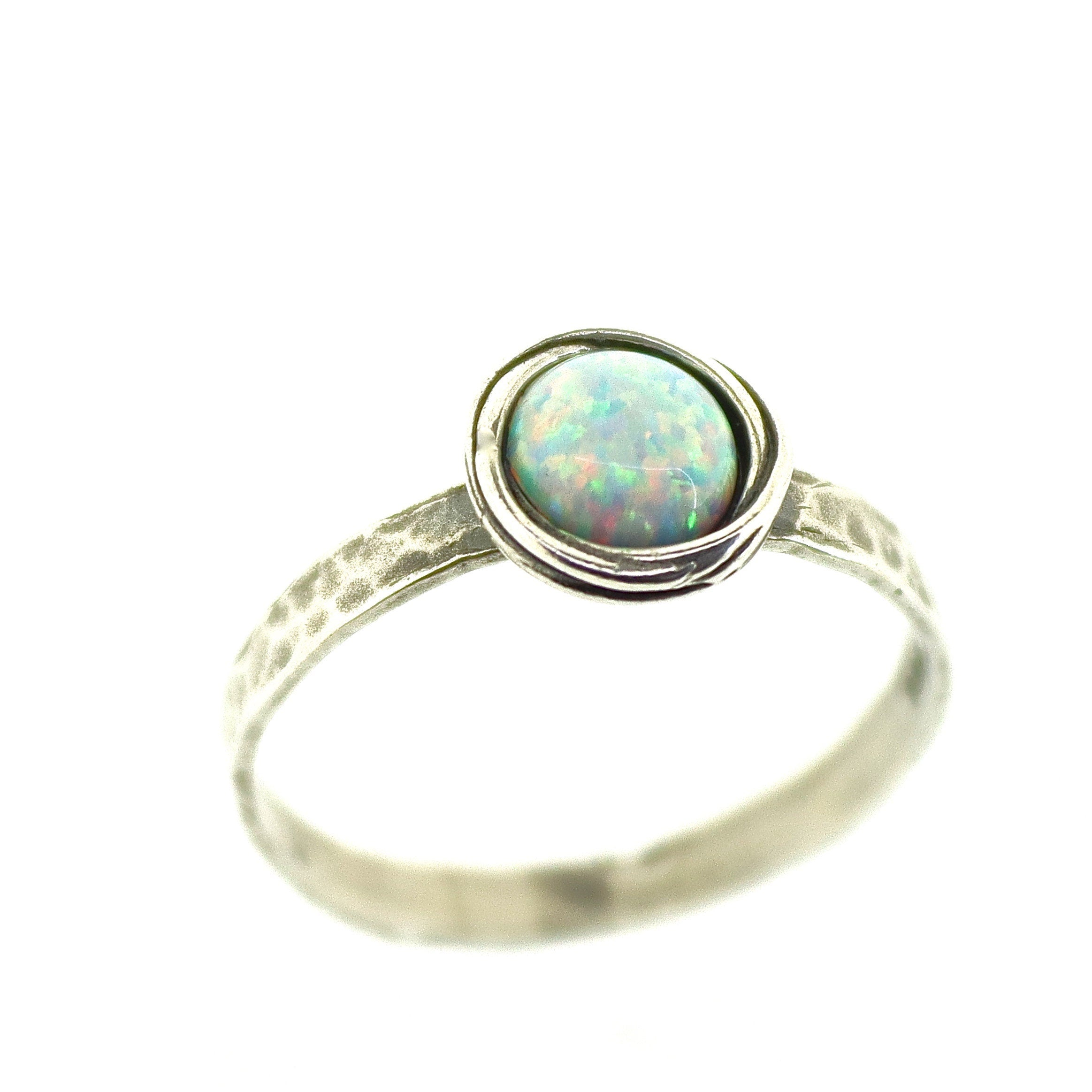 טבעת כסף סטרלינג 925 אמטיסט, טבעת אבן סגולה משובצת רקוע