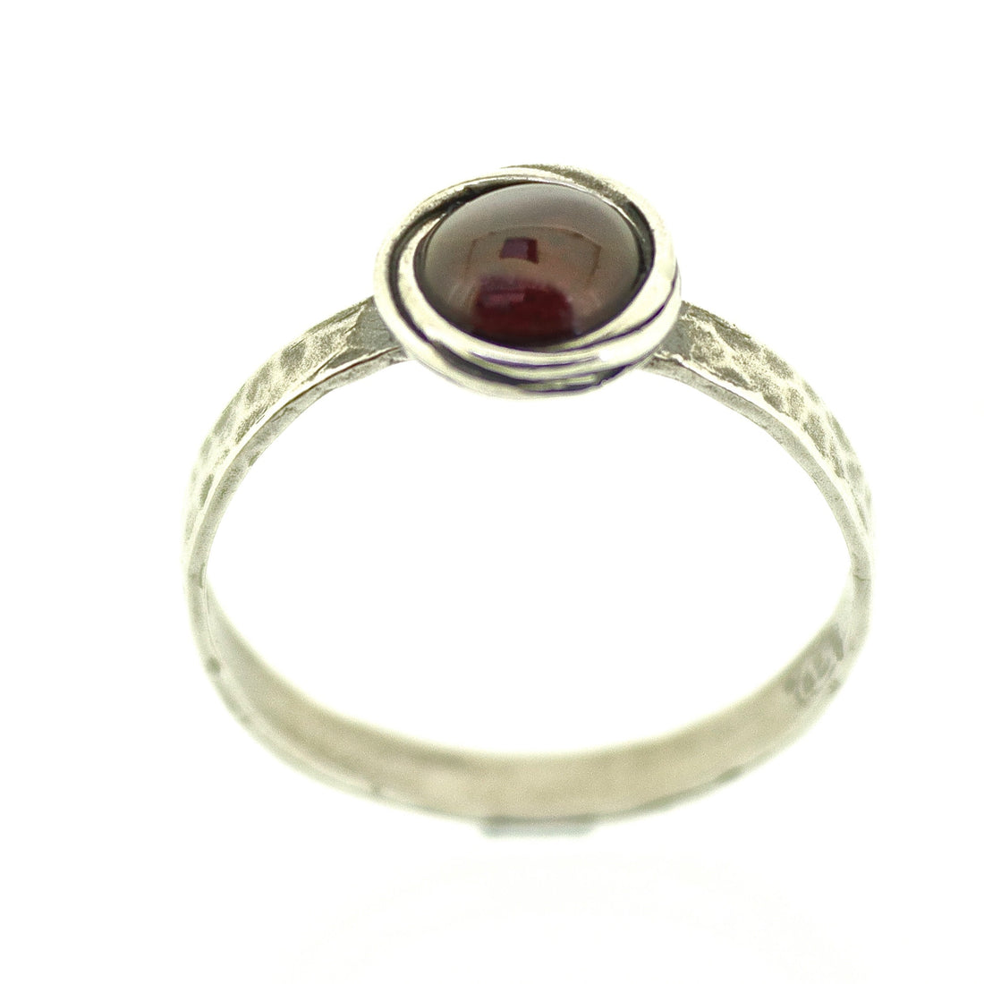 טבעת כסף סטרלינג 925 אמטיסט, טבעת אבן סגולה משובצת רקוע