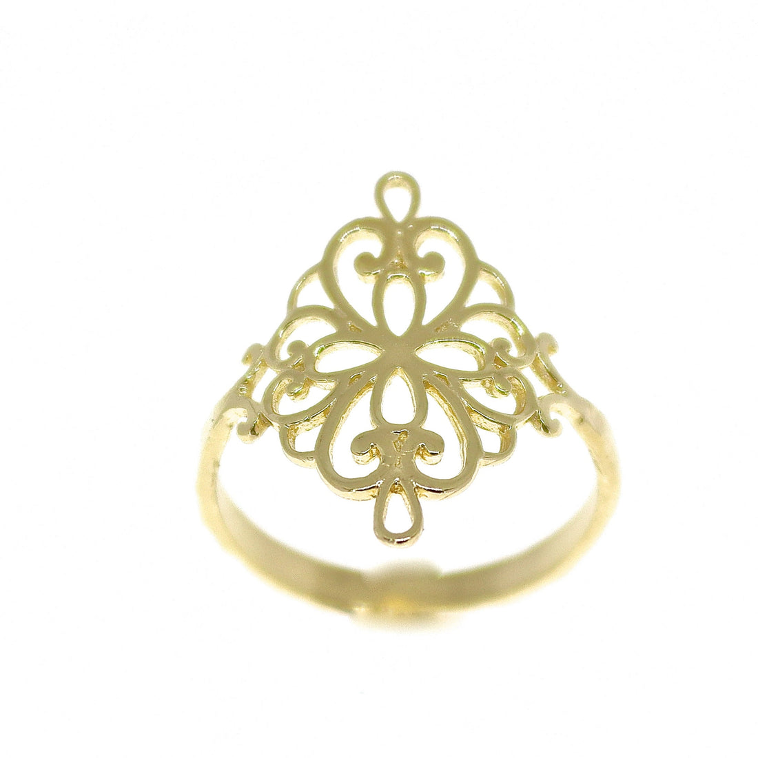 טבעת זהב ויקטוריאנית לנשים, טבעת ארוכה פיליגרן