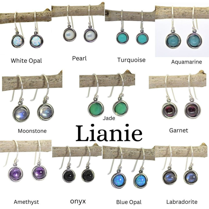 עגילי אקוומרין, עגילי כסף 925 תלויים אקוומרין