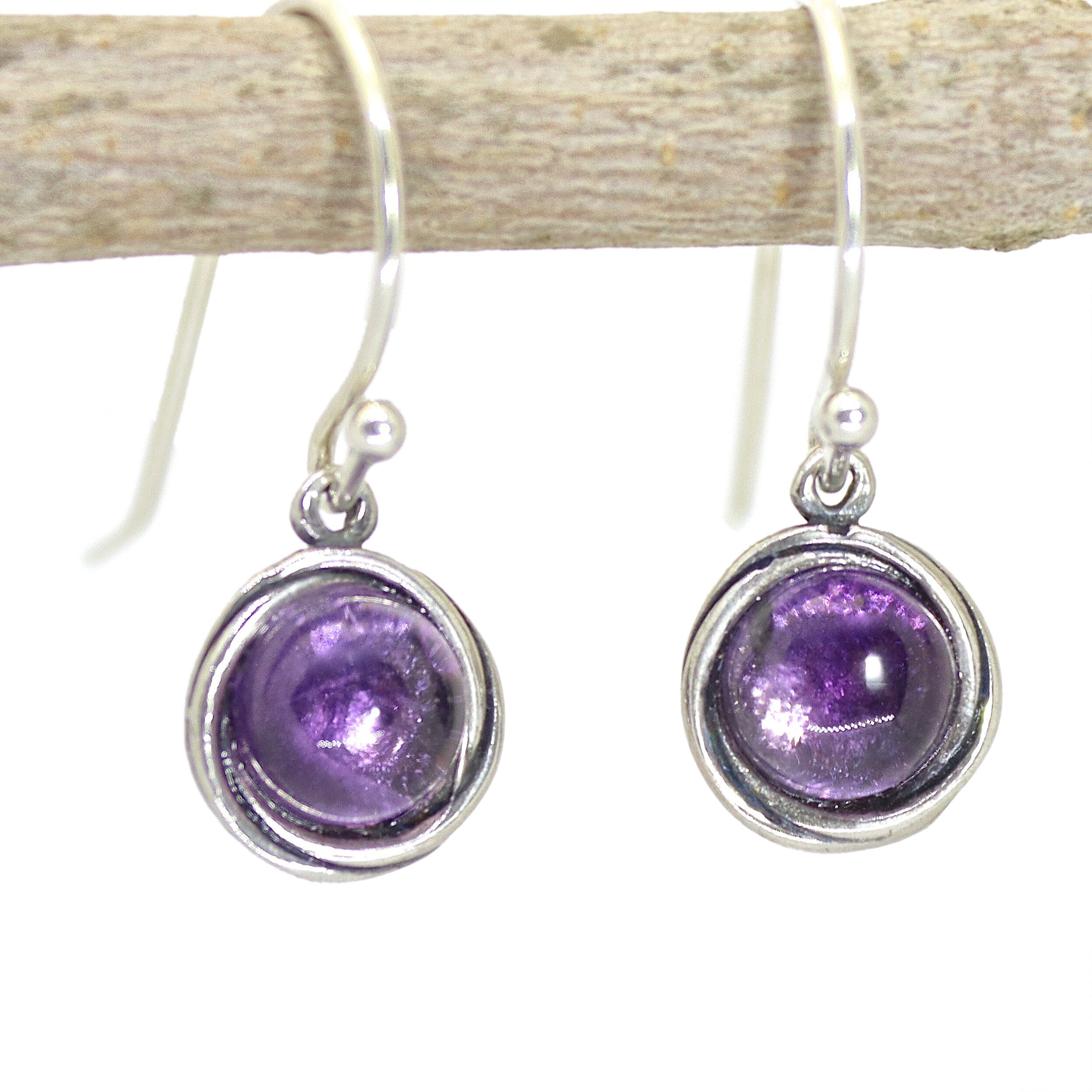 עגילי טורקיז, עגילי כסף סטרלינג 925 עגולים קטנים