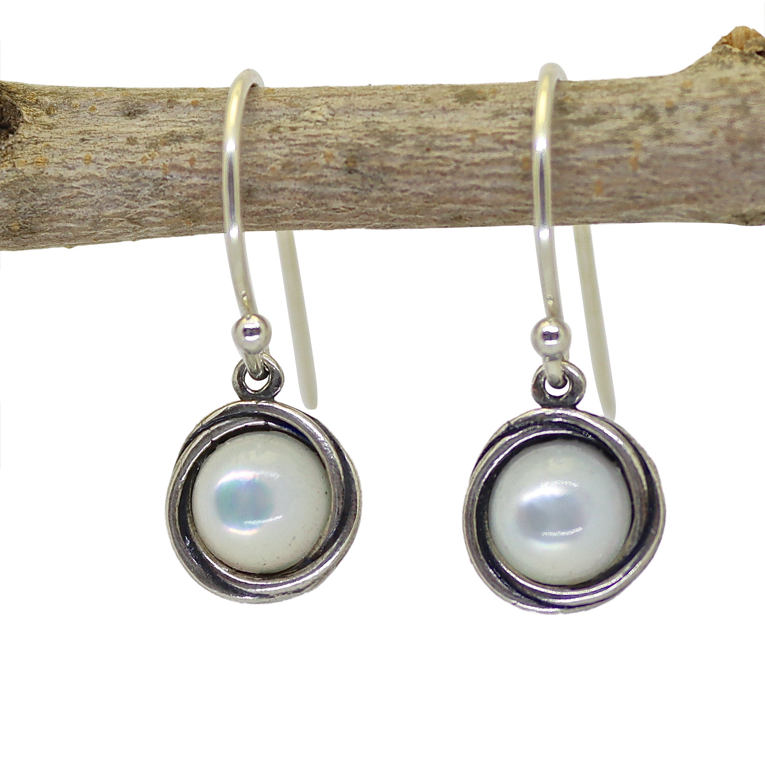 עגילי אקוומרין, עגילי כסף 925 תלויים אקוומרין