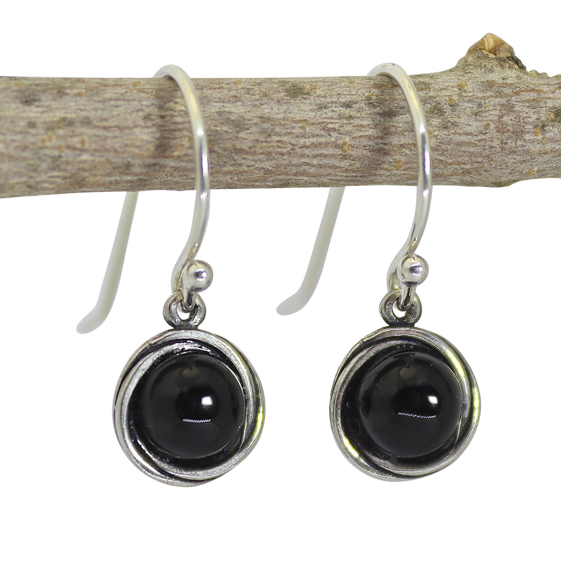 עגילי טורקיז, עגילי כסף סטרלינג 925 עגולים קטנים