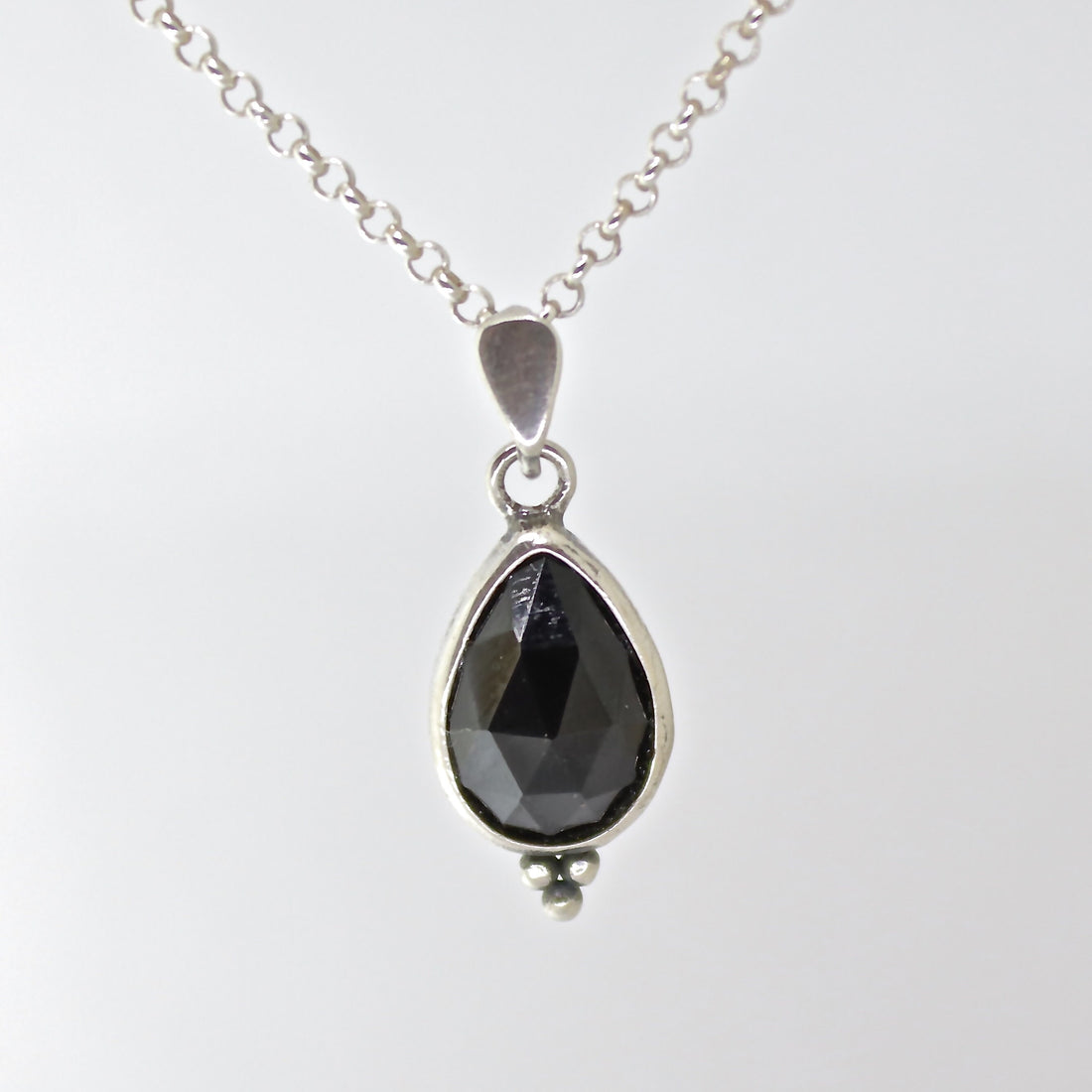 תליון שרשרת אוניקס כסף סטרלינג 925 בצורת דמעה