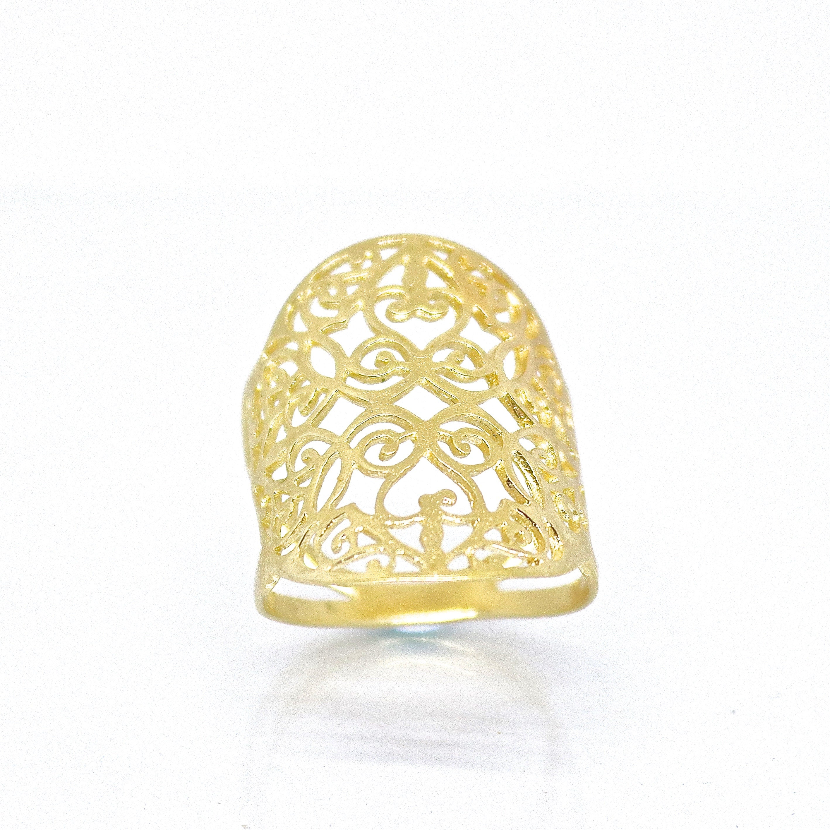 טבעת זהב פיליגרן, טבעת ארוכה בולטת