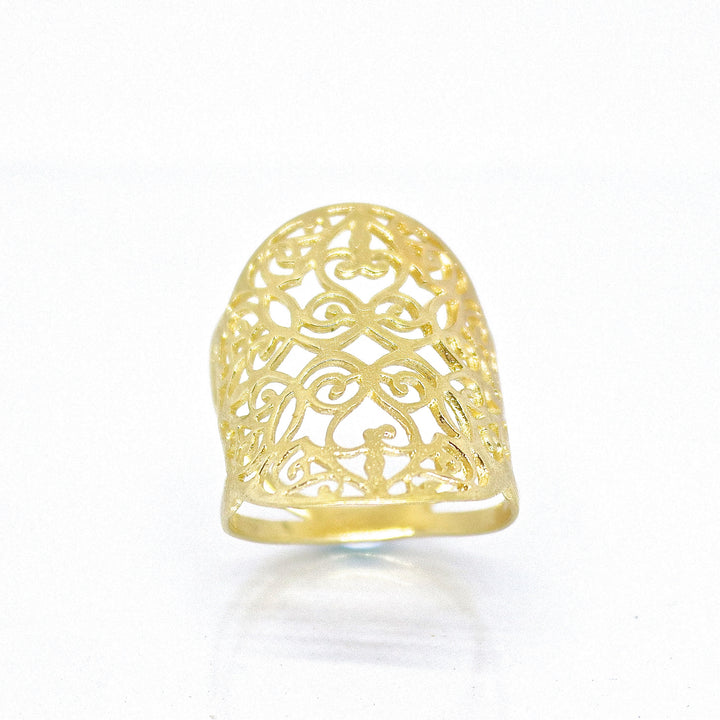 טבעת זהב פיליגרן, טבעת ארוכה בולטת