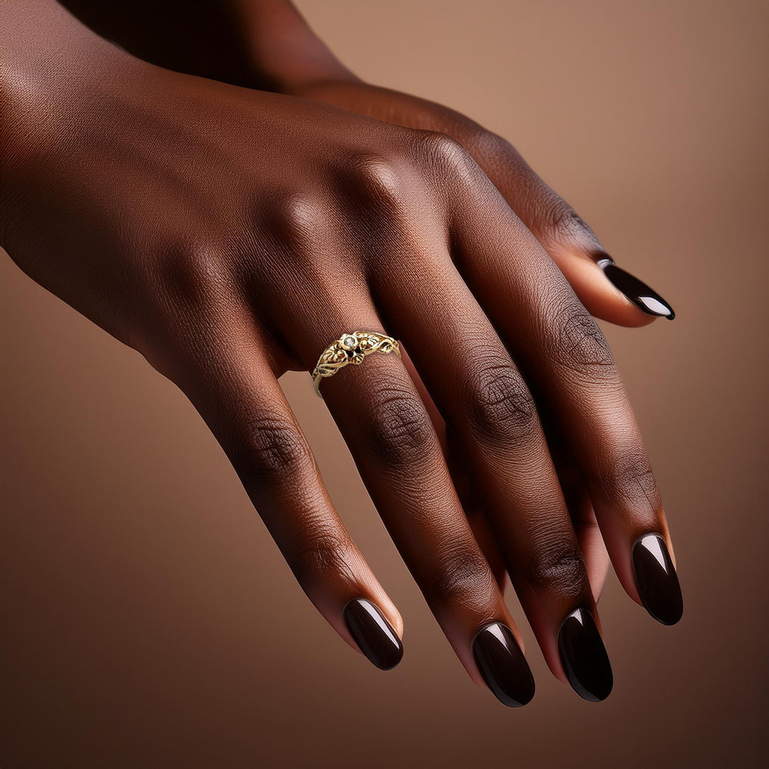 טבעת זהב ויקטוריאנית, טבעת זהב מלא 14 קראט, טבעת זהב זירקוניה, טבעת זהב בסגנון עתיק