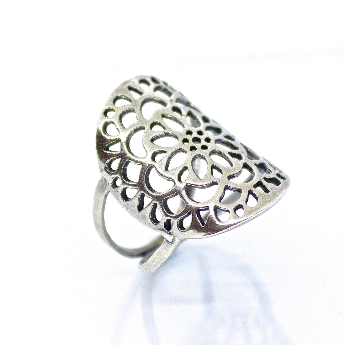 טבעת תחרה ארוכה 925 סטרלינג בולטת