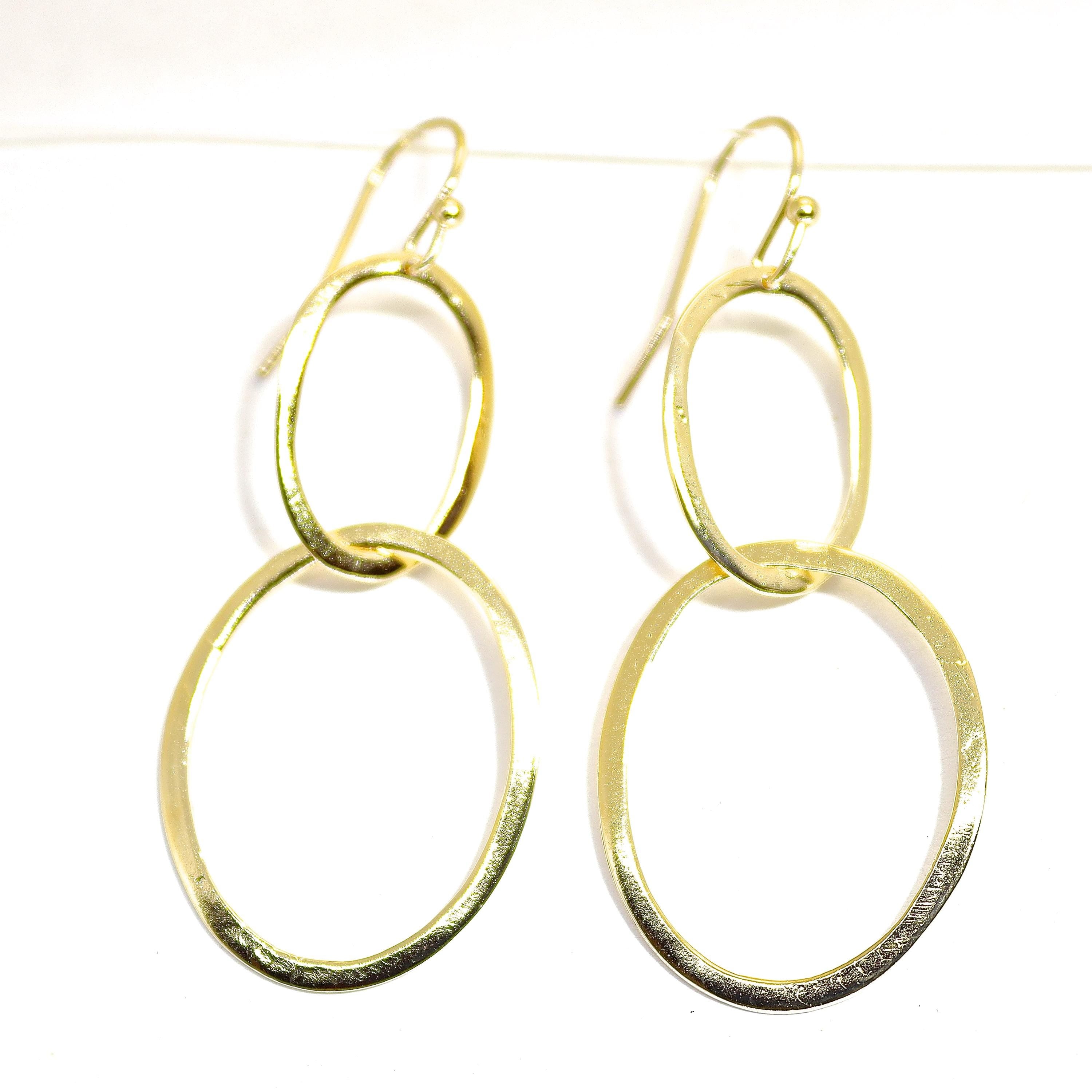 עגילי חישוק זהב מלא 14 קראט: עגילי חישוק מודרניים