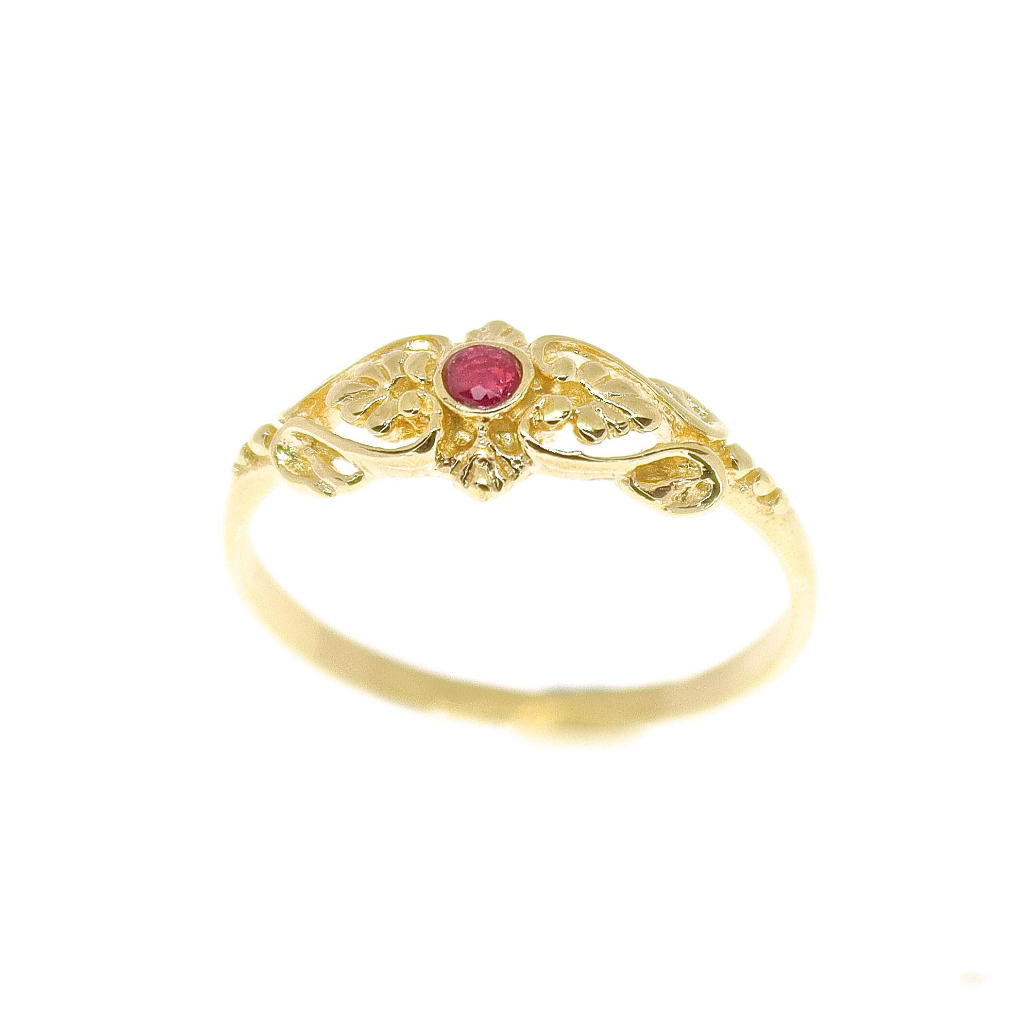 טבעת זהב ויקטוריאנית 14 קראט, טבעת זהב זירקוניה, טבעת זהב לב ייחודית