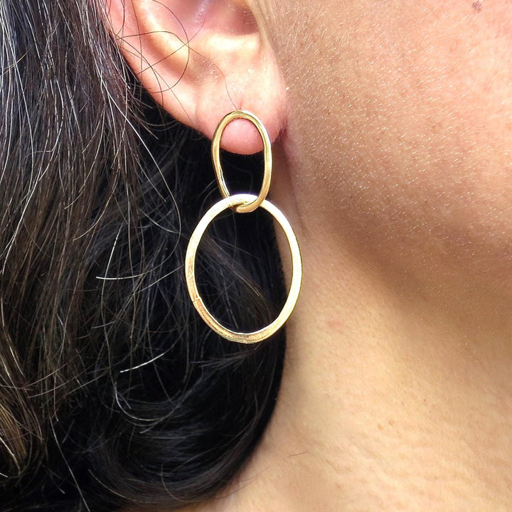 עגילי חישוק זהב מלא 14 קראט: עגילי חישוק מודרניים